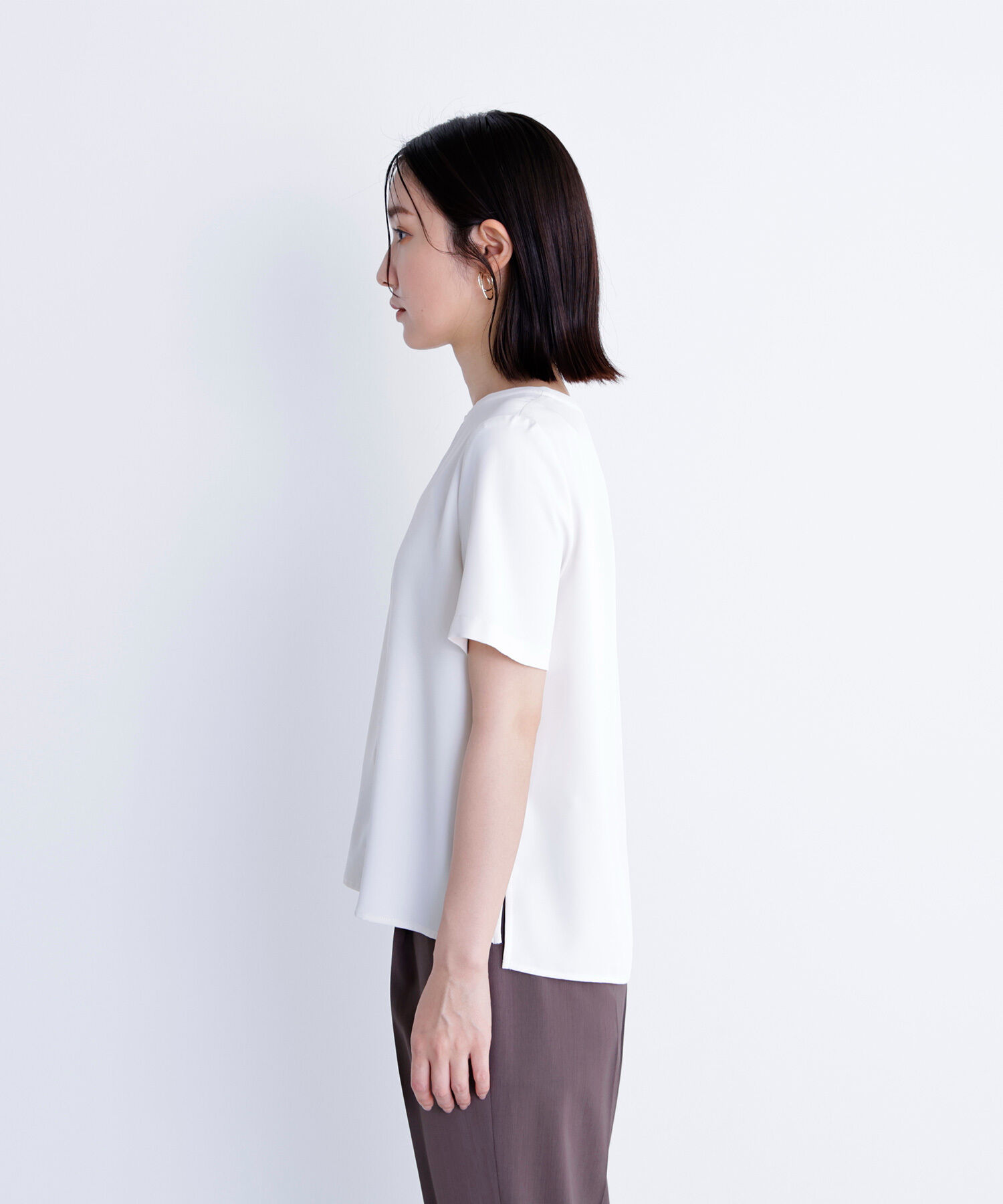  「シフォンラインTブラウス」|シャツ・ブラウス|