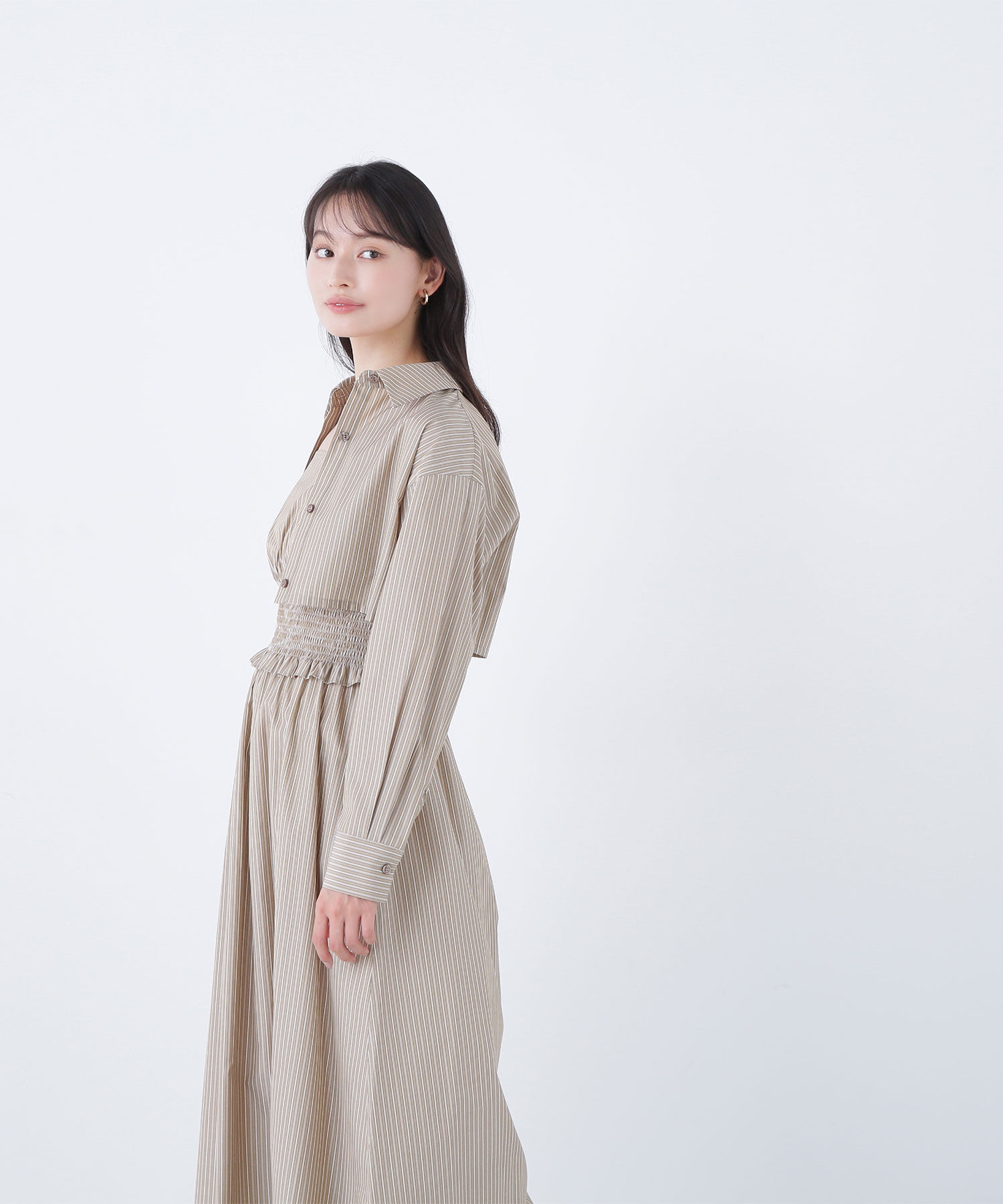  「レイヤードマルチストライプワンピース」|ワンピース|