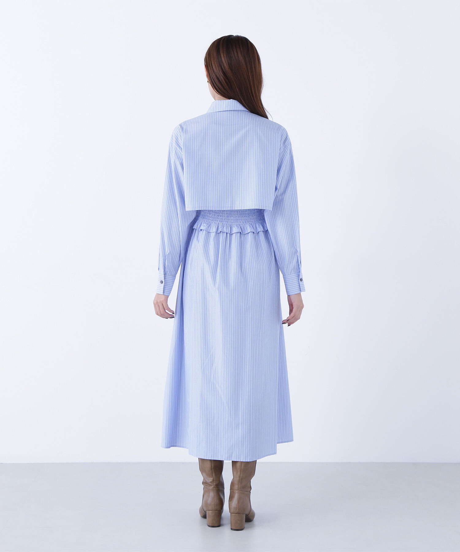  「レイヤードマルチストライプワンピース」|ワンピース|