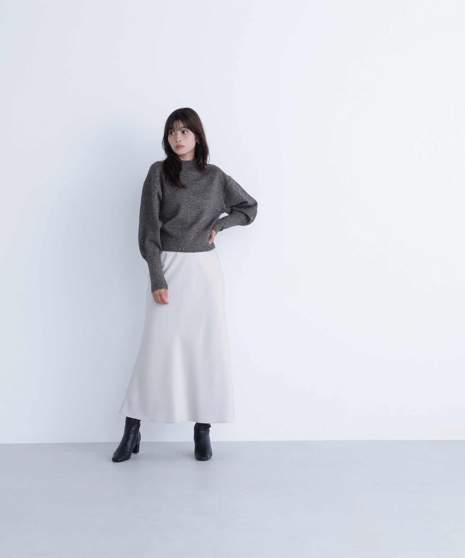  「フラワースパンコールニット」|ニット・セーター|