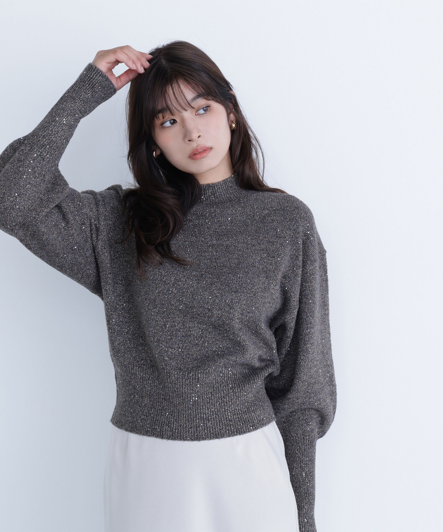  「フラワースパンコールニット」|ニット・セーター|