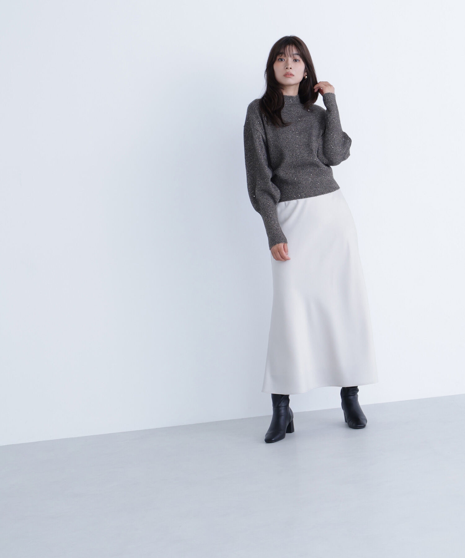  「フラワースパンコールニット」|ニット・セーター|