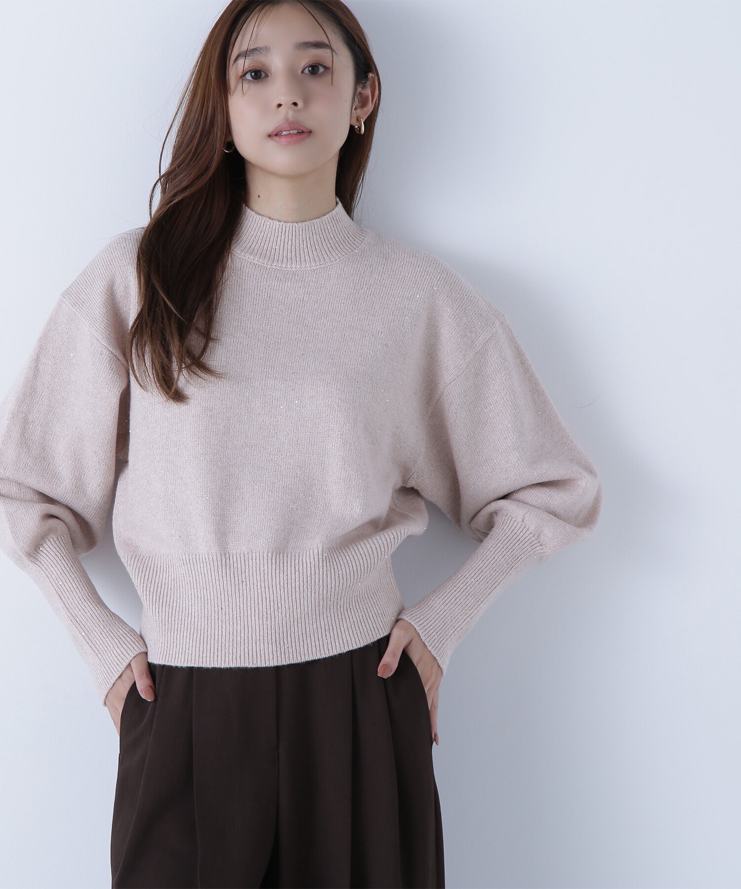  「フラワースパンコールニット」|ニット・セーター|ニュアンスピ