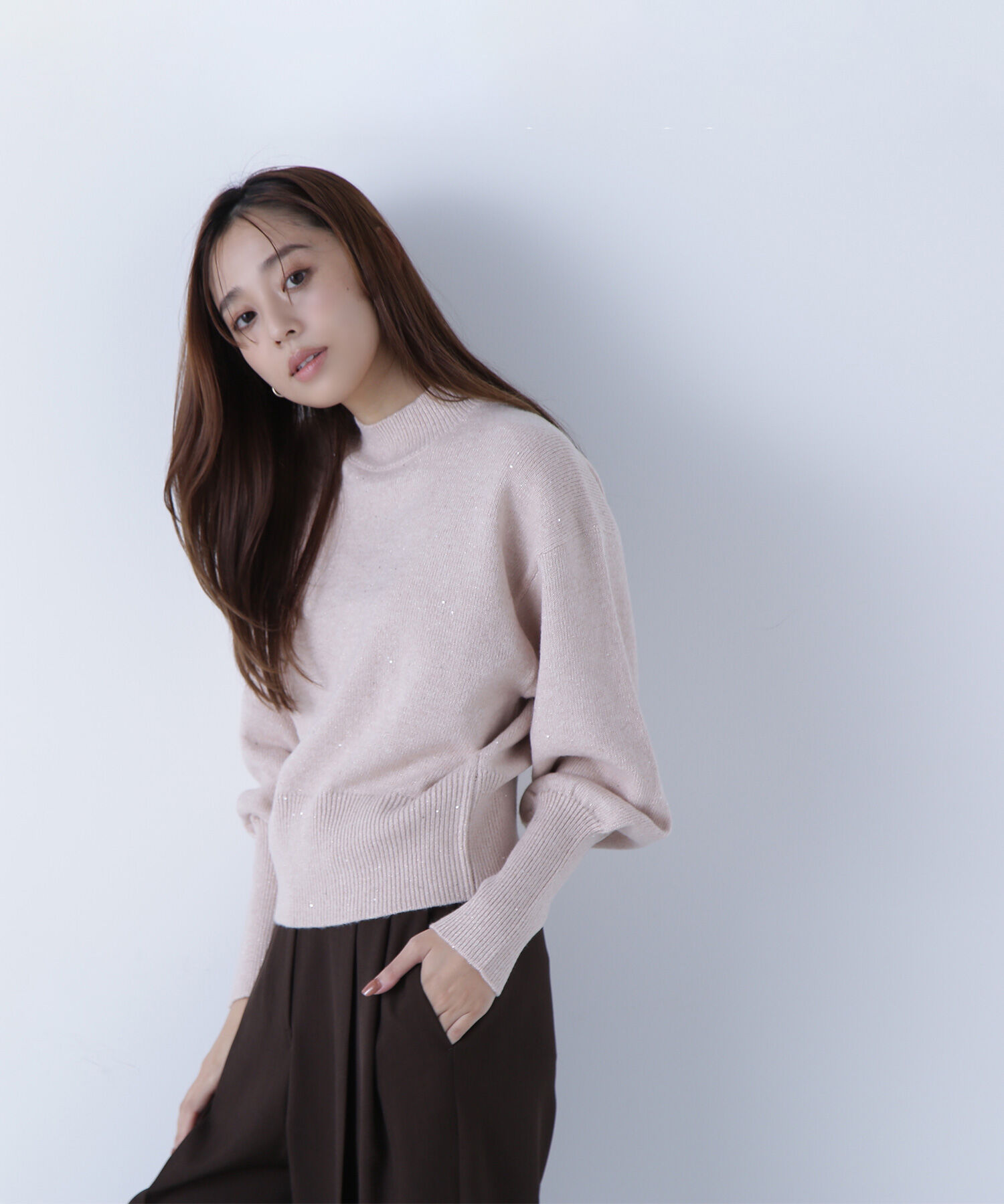  「フラワースパンコールニット」|ニット・セーター|