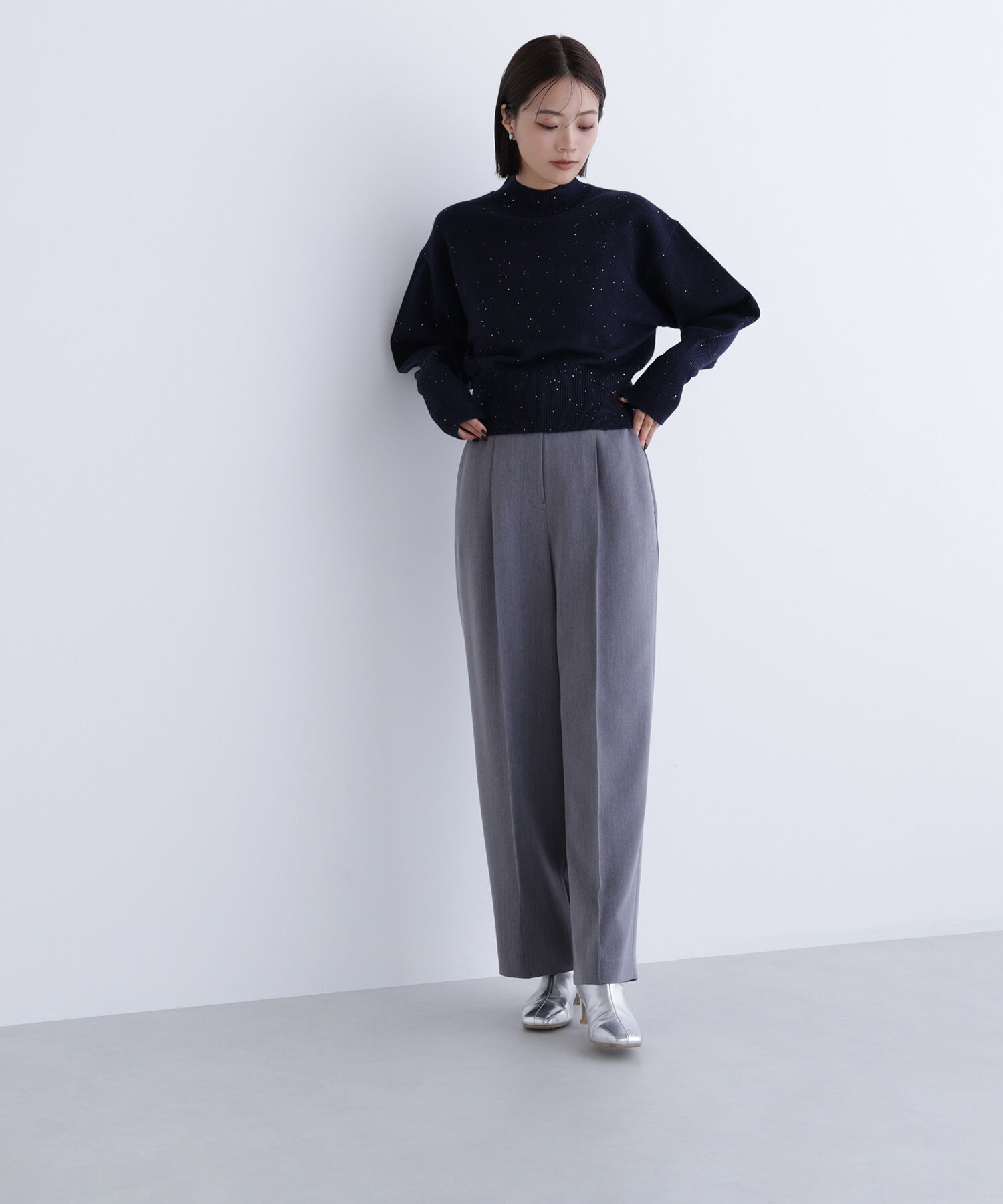  「フラワースパンコールニット」|ニット・セーター|