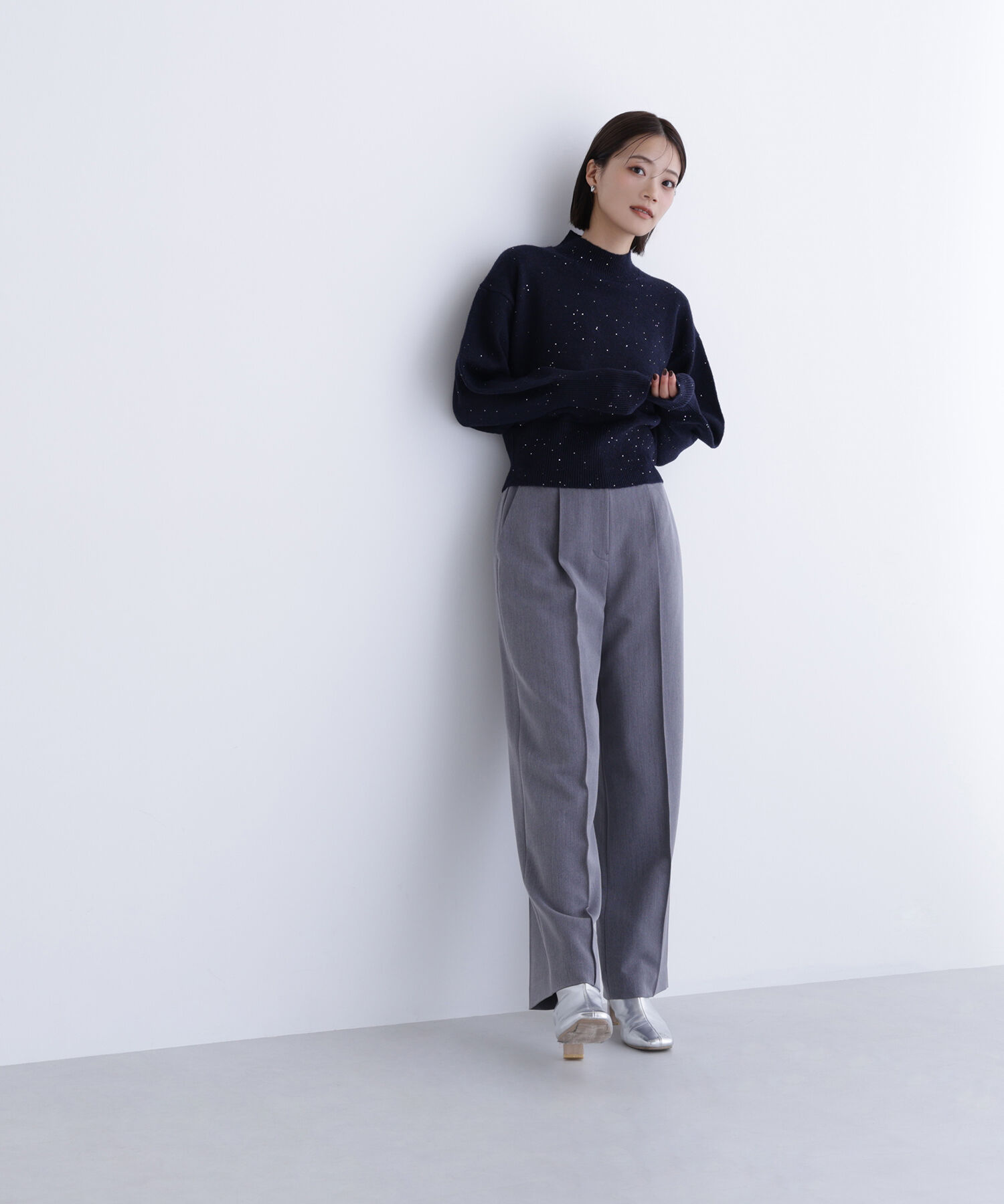  「フラワースパンコールニット」|ニット・セーター|