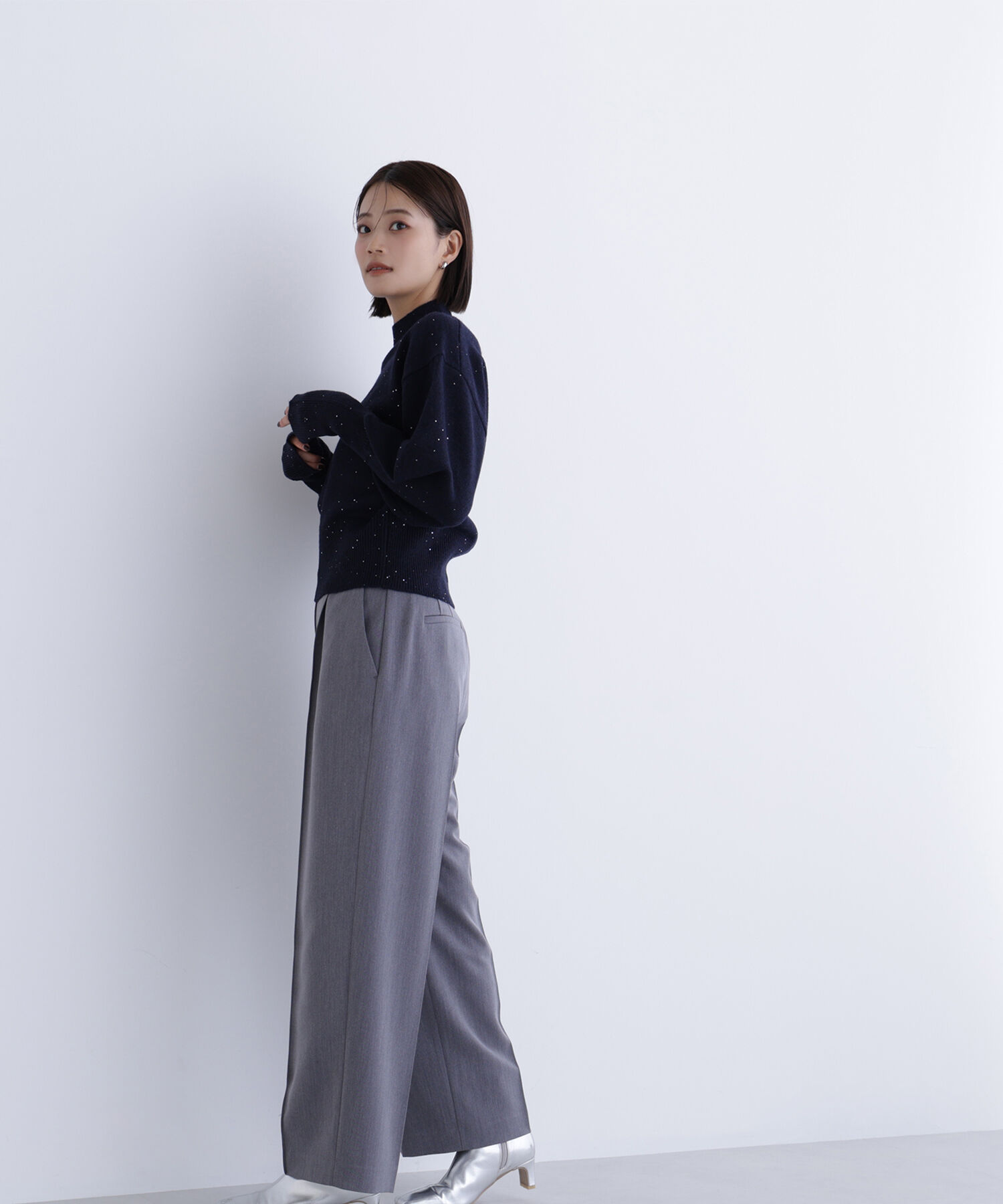  「フラワースパンコールニット」|ニット・セーター|