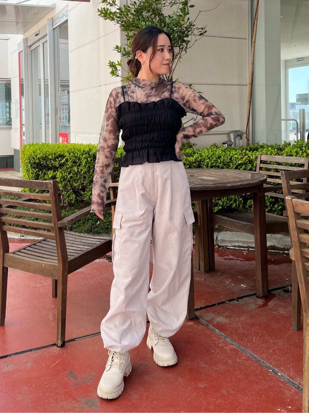  「ギャザーシャーリングビスチェ」|シャツ・ブラウス|