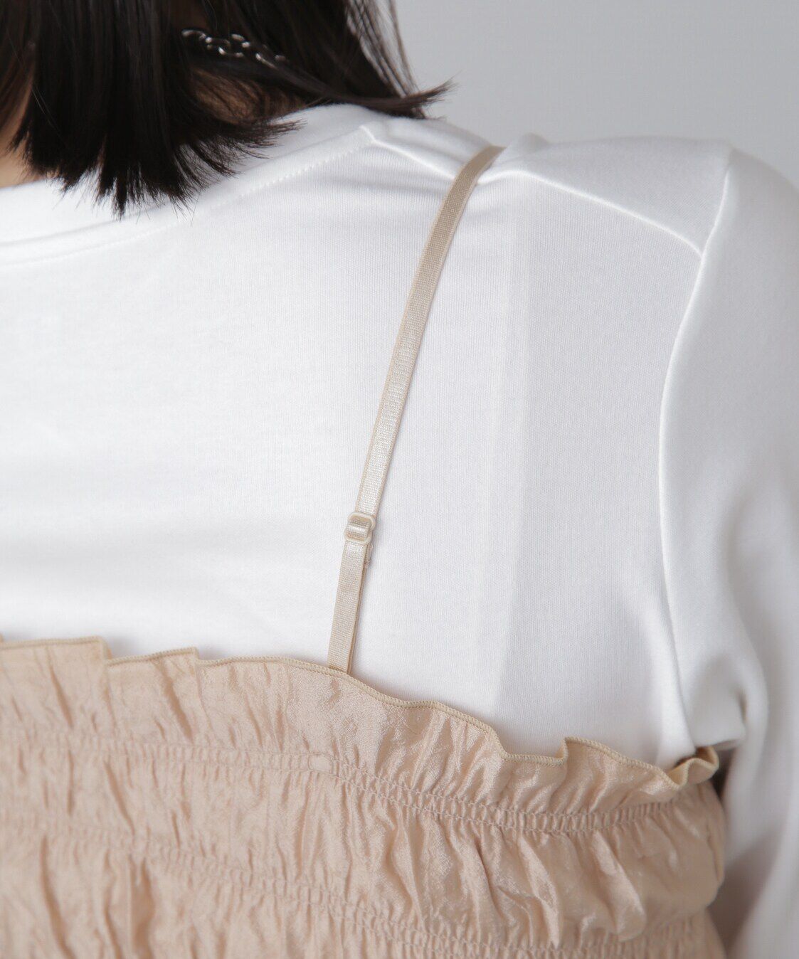  「ギャザーシャーリングビスチェ」|シャツ・ブラウス|