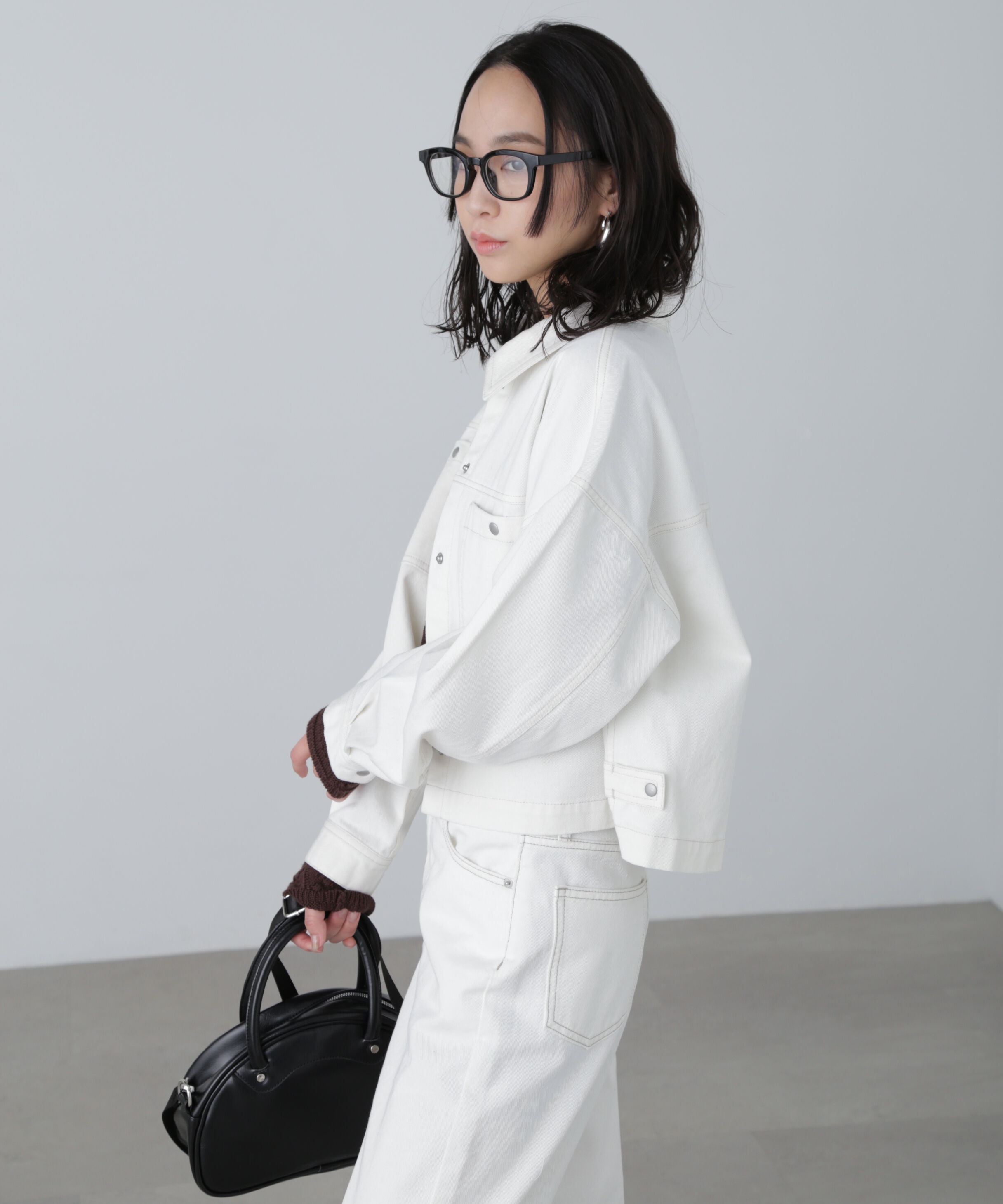  「フロントポケットショートシャツブルゾン」|ブルゾン・スタジャン|