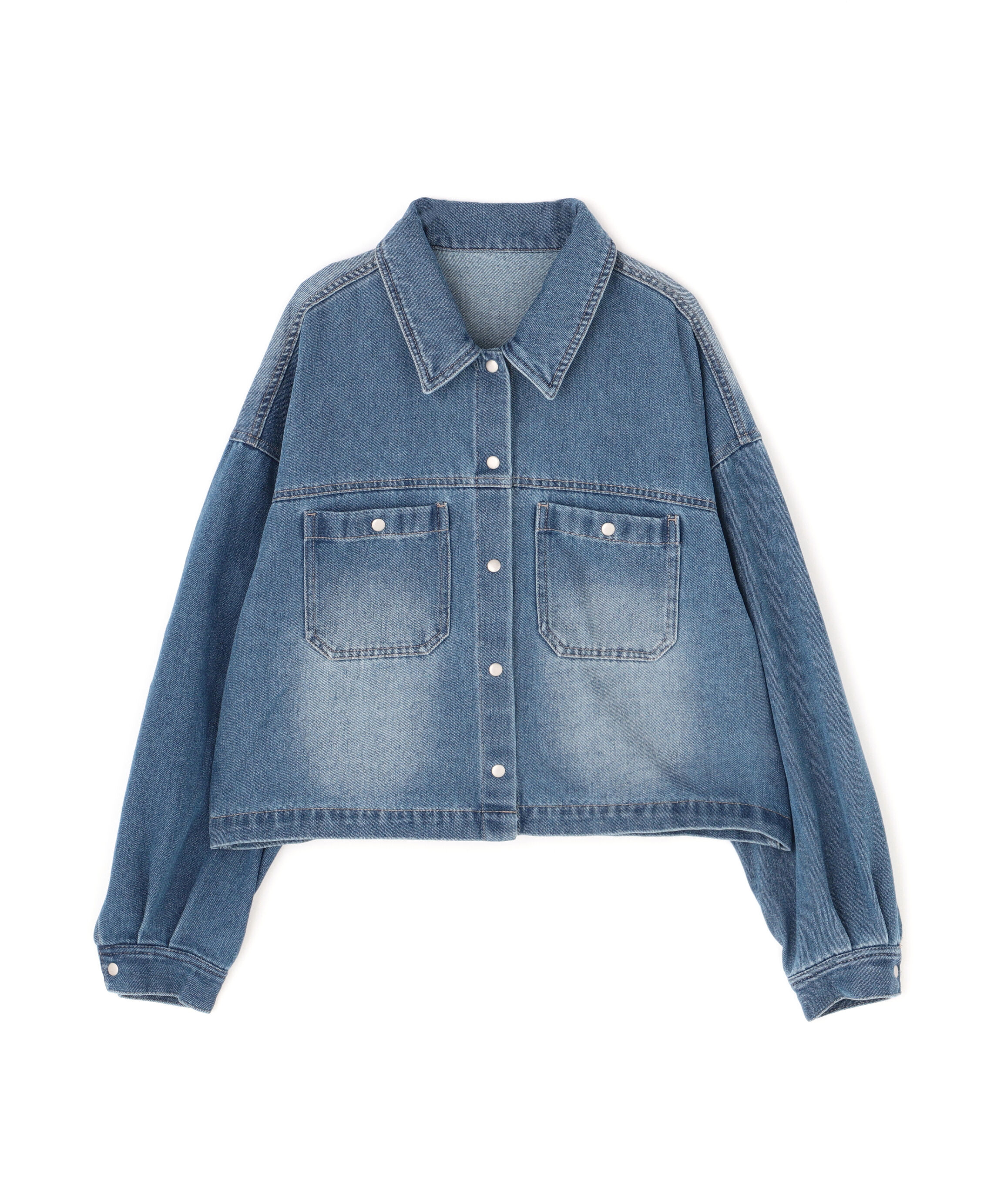  「フロントポケットショートシャツブルゾン」|ブルゾン・スタジャン|