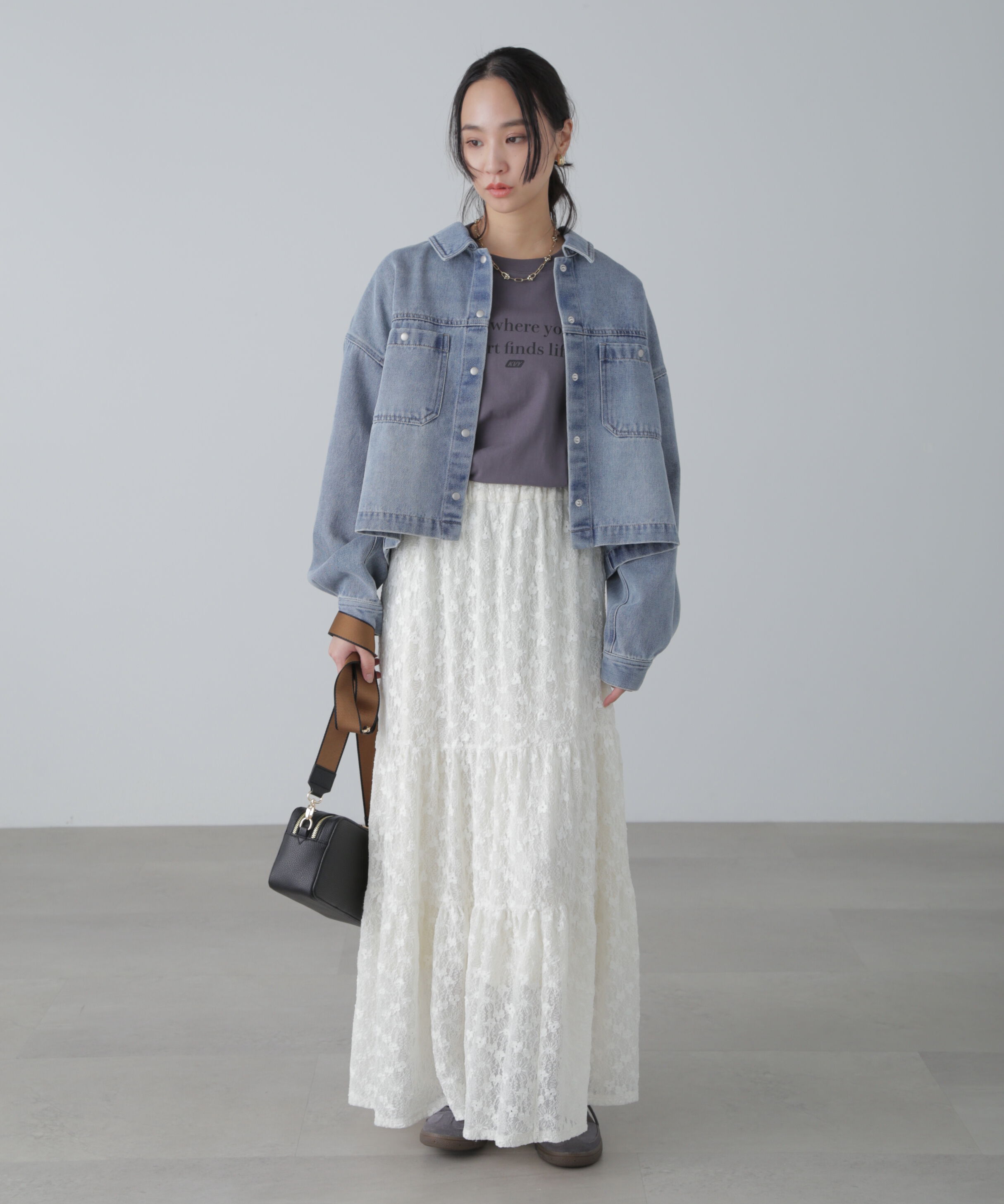  「フロントポケットショートシャツブルゾン」|ブルゾン・スタジャン|