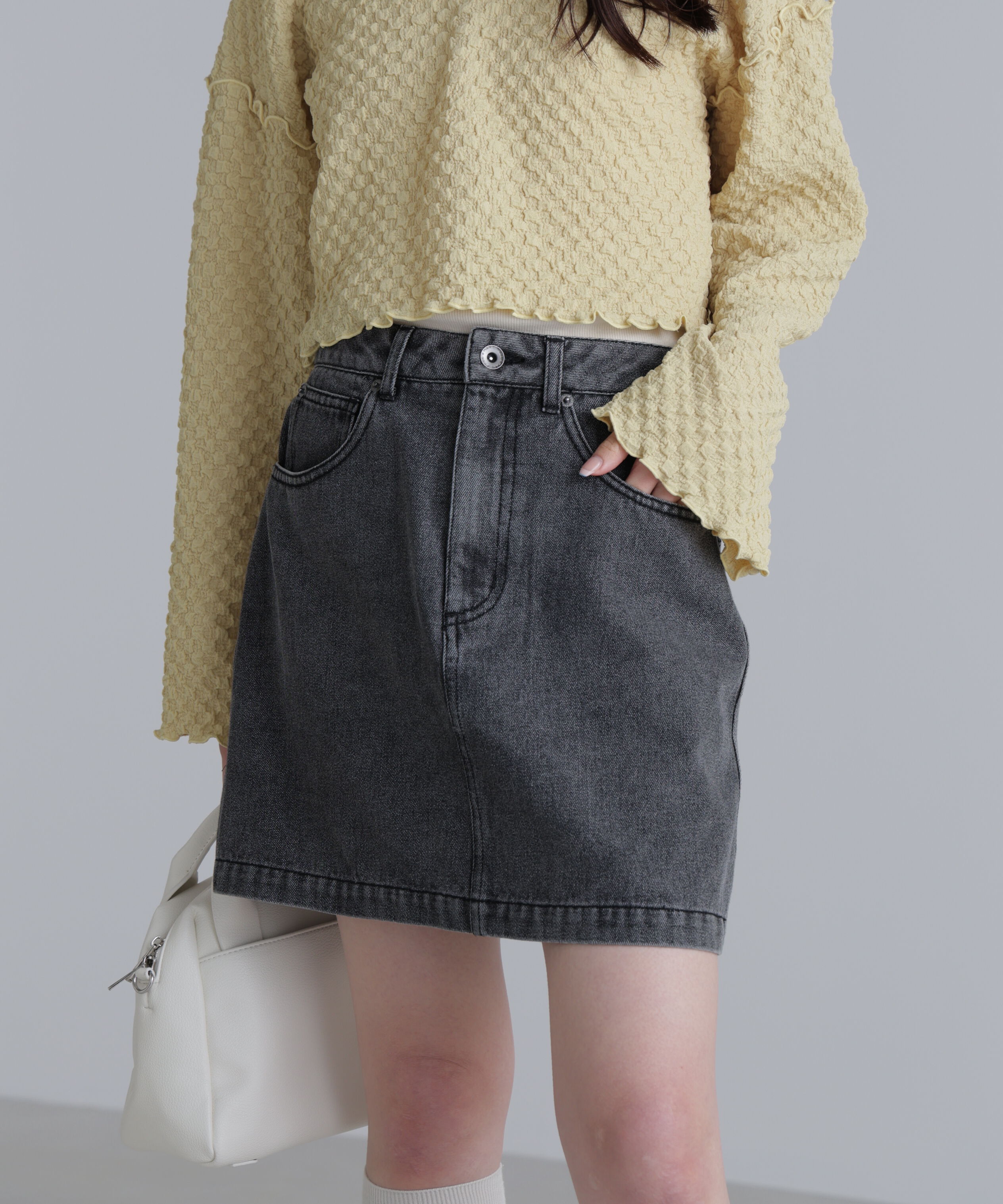  「デニムミニスカート」|スカート|