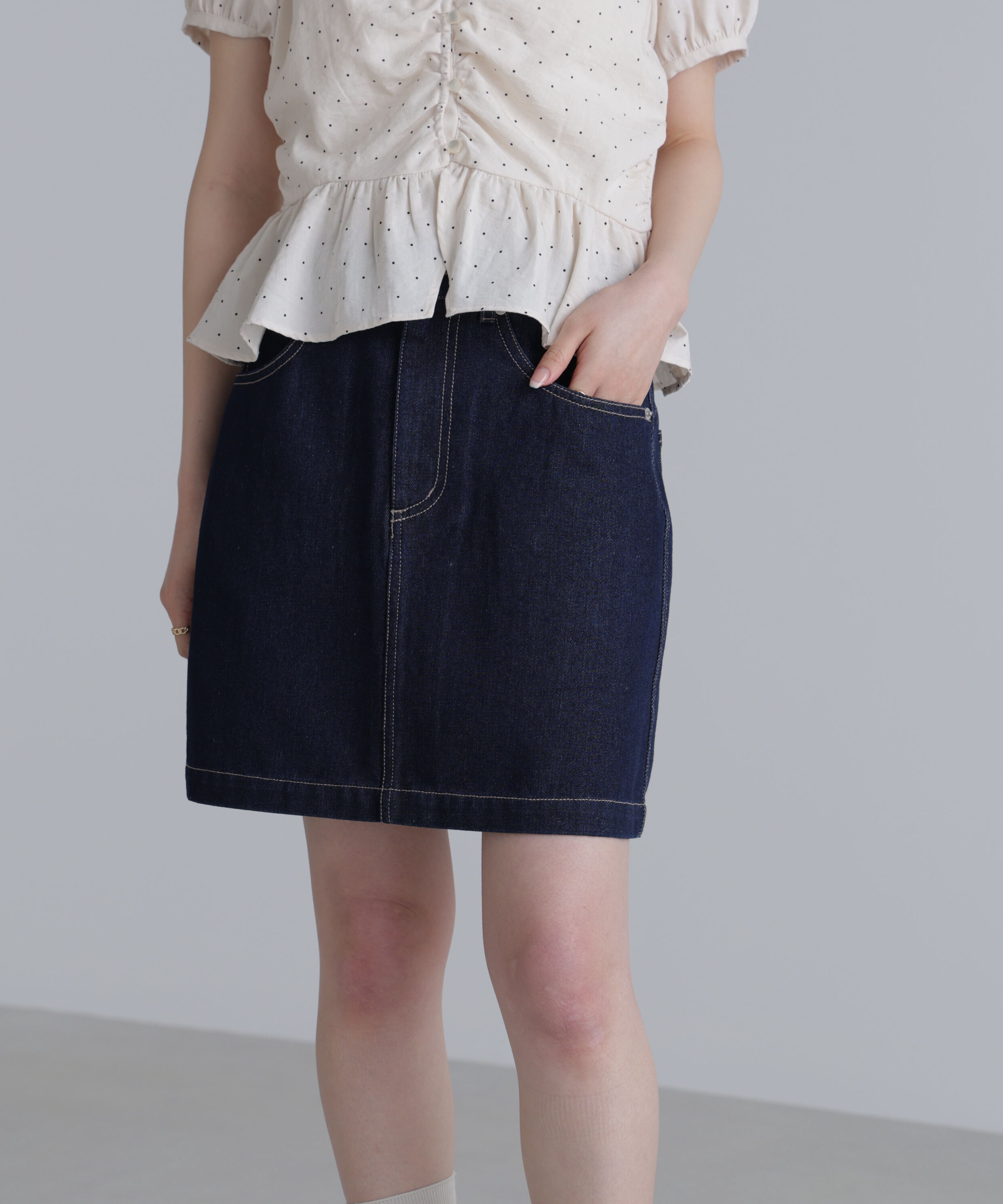  「デニムミニスカート」|スカート|