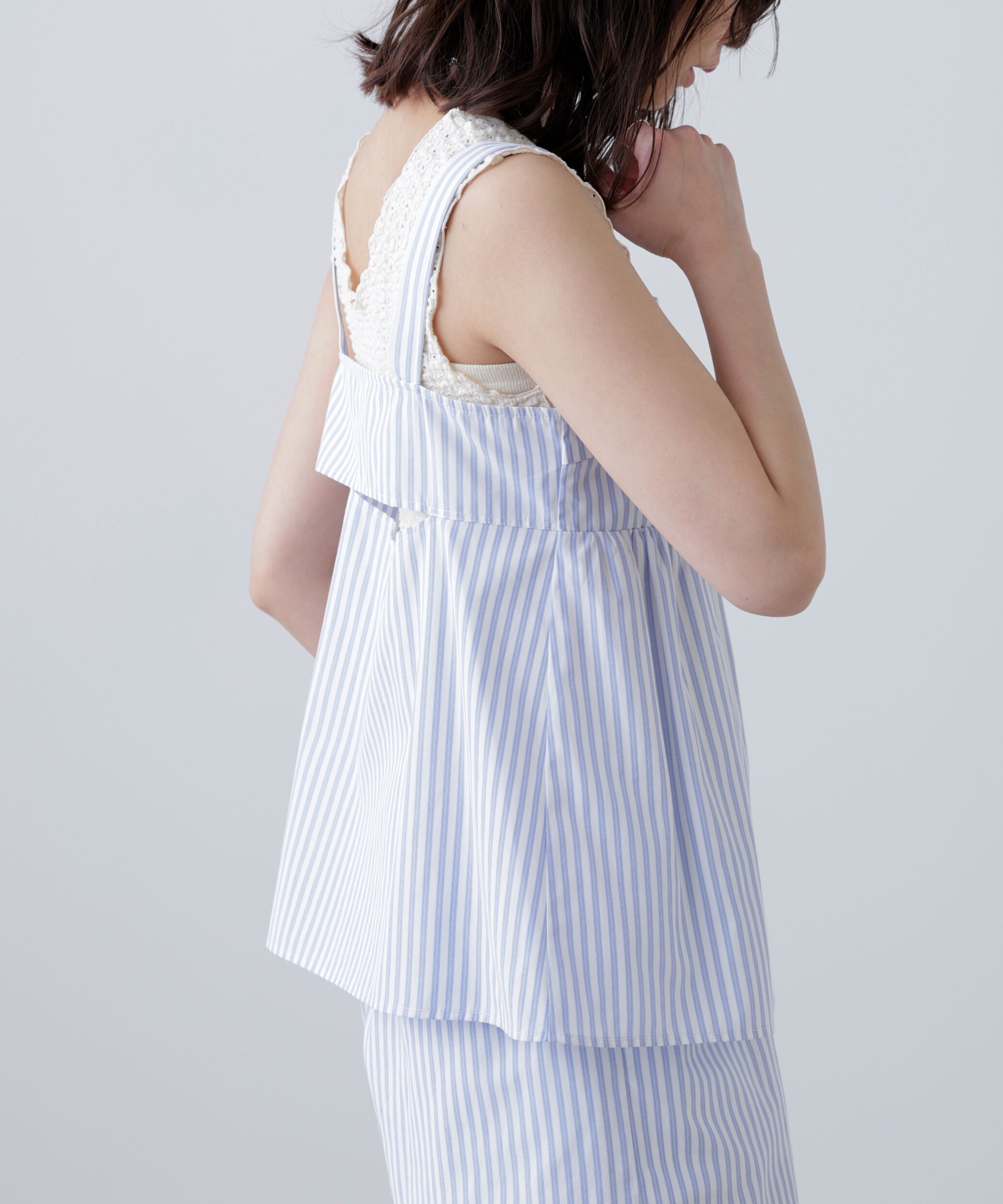  「〈セットアップ対応〉ストライプキャミソール」|シャツ・ブラウス|