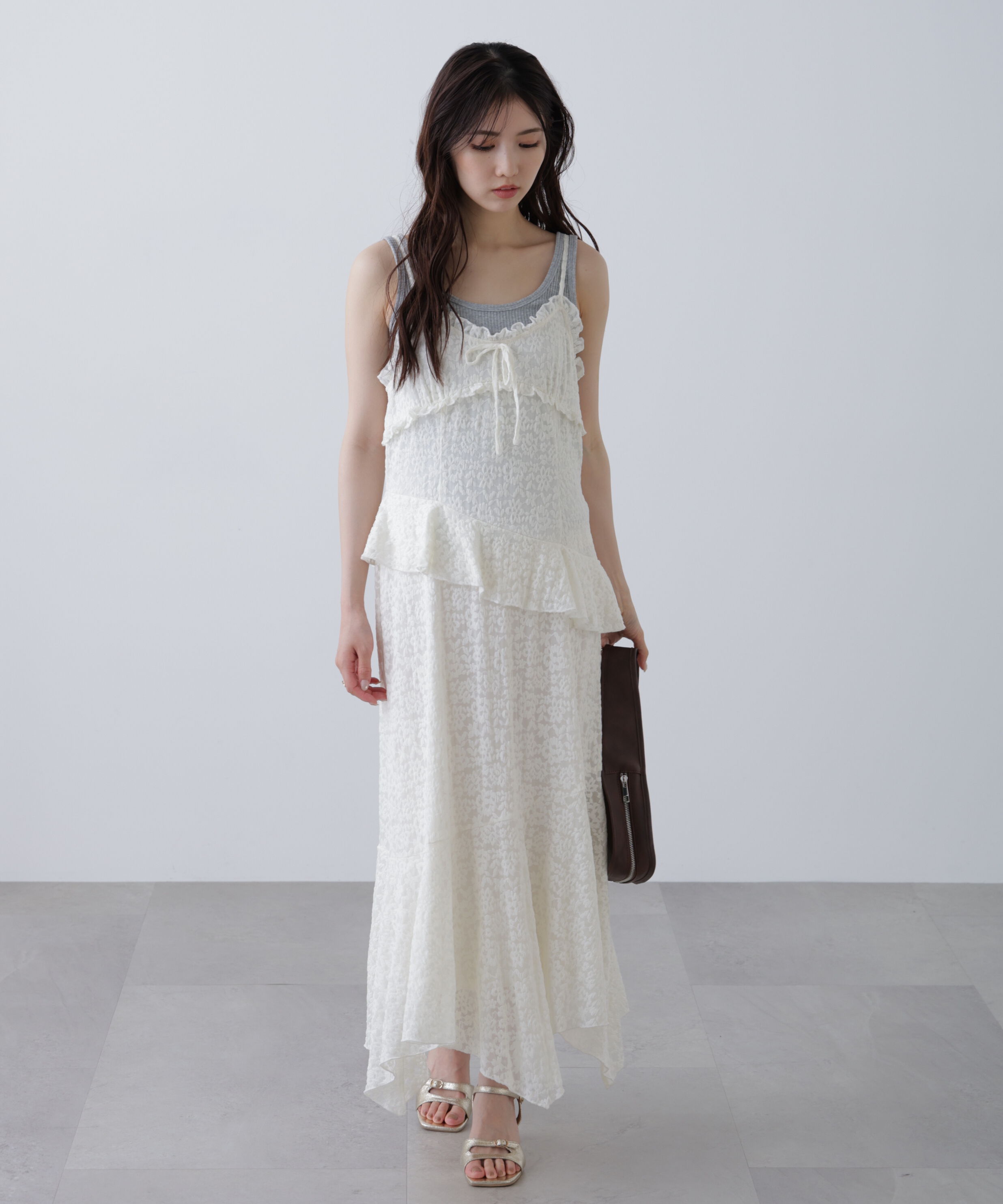  「イレヘムレースキャミワンピース」|ワンピース|