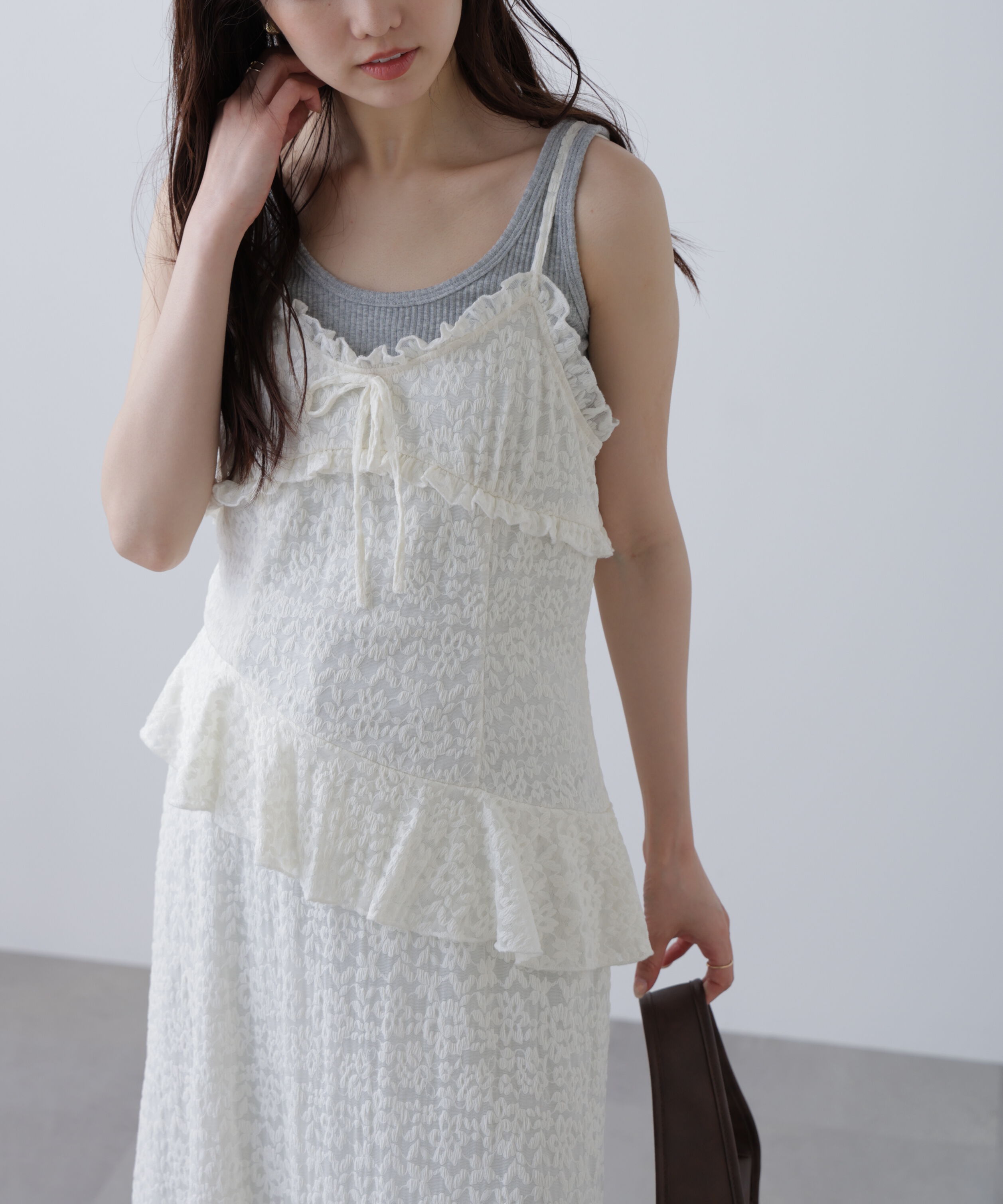  「イレヘムレースキャミワンピース」|ワンピース|