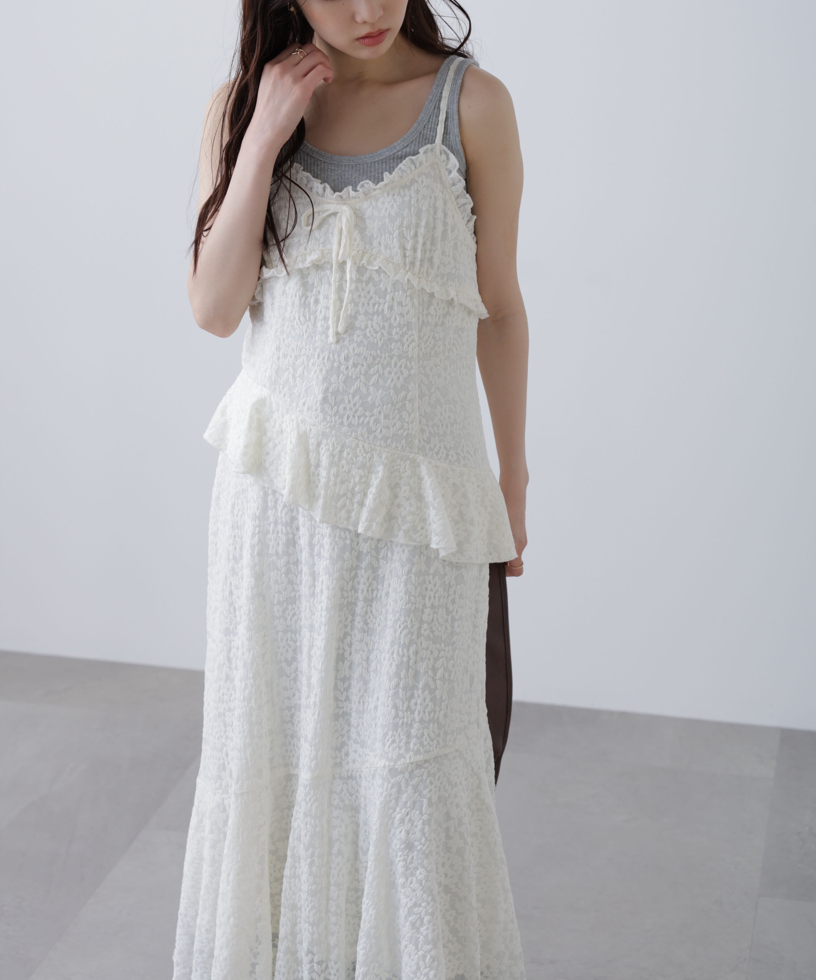  「イレヘムレースキャミワンピース」|ワンピース|