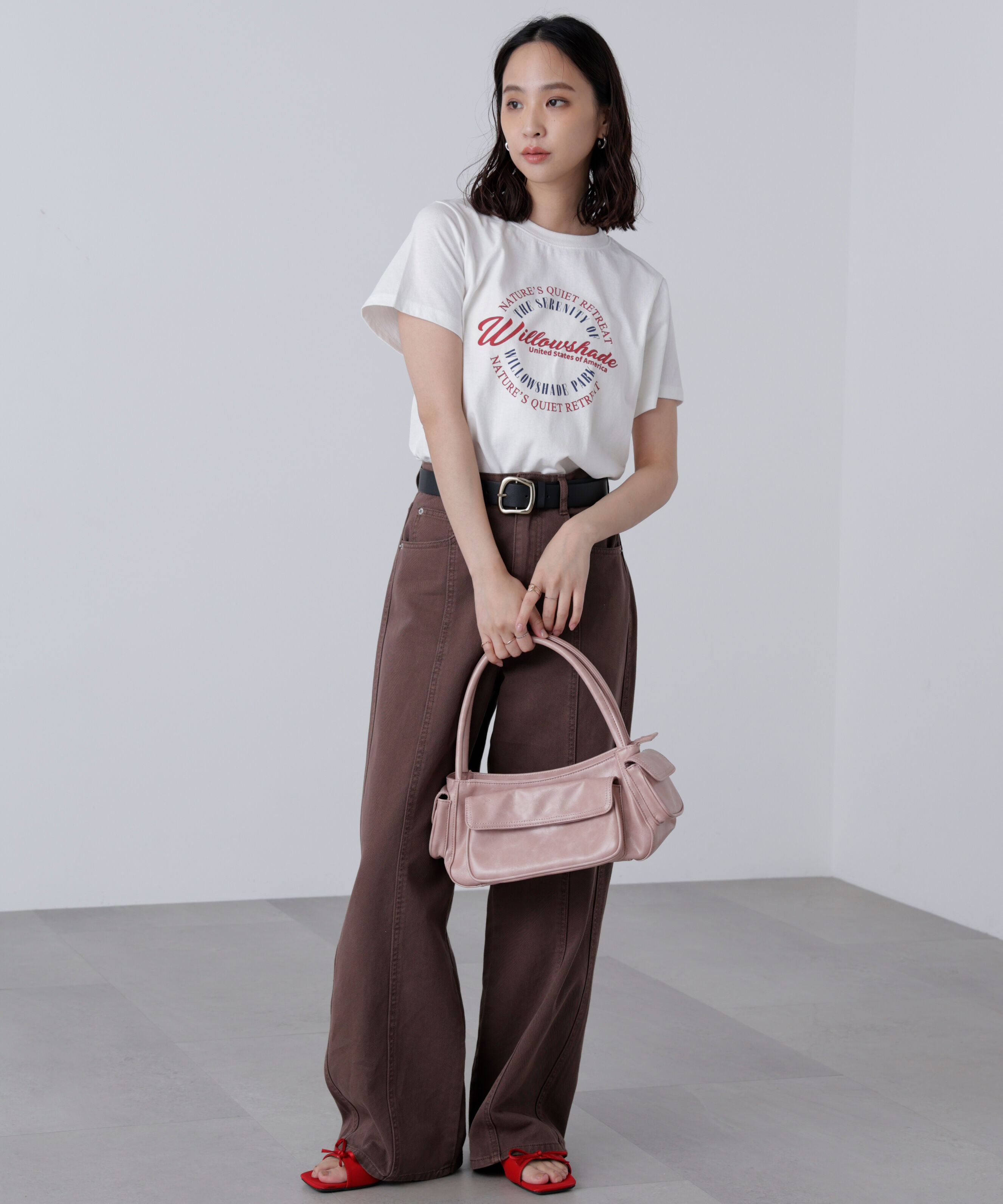  「サークルロゴプリントTシャツ」|Tシャツ・カットソー|