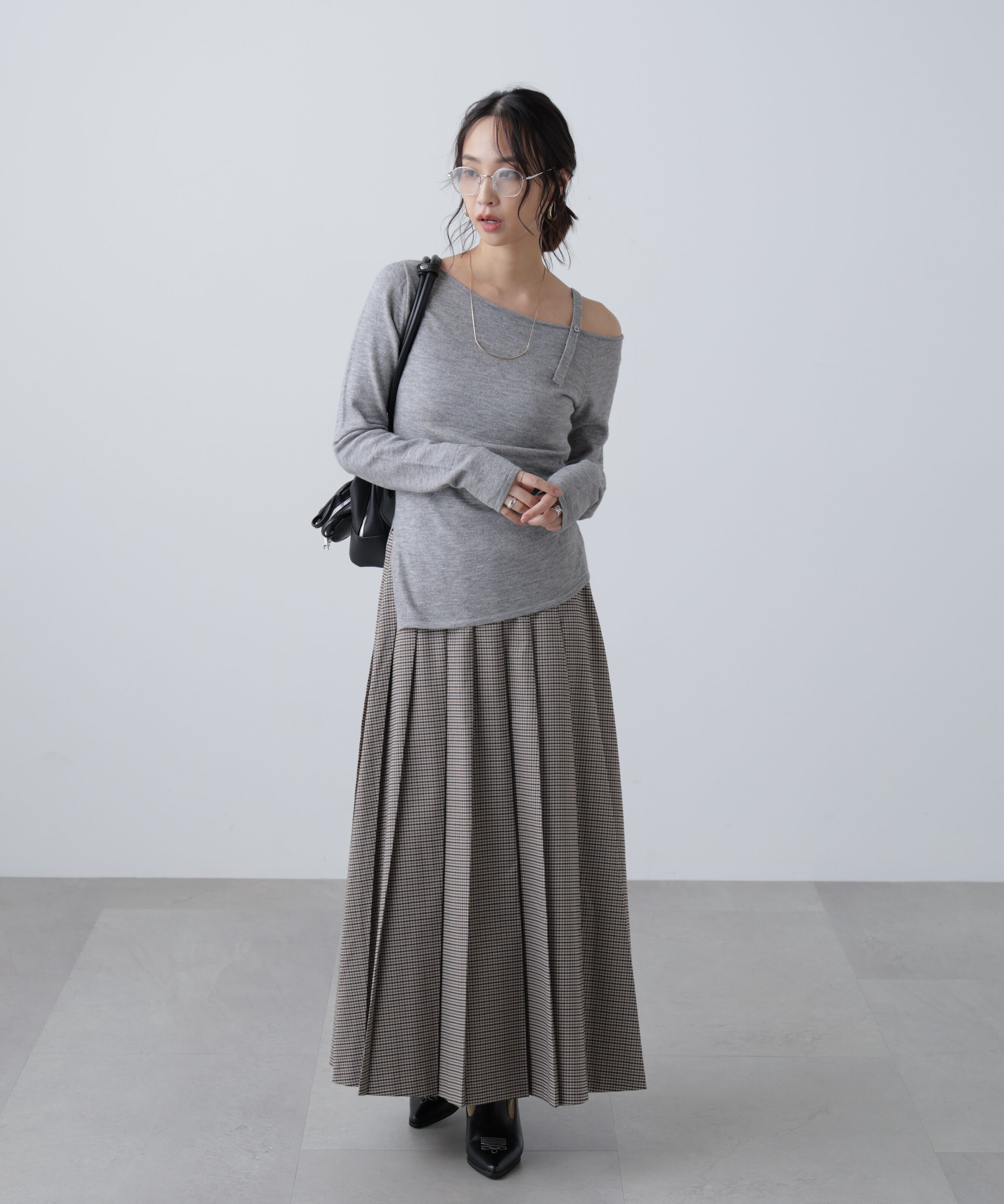  「プリーツロングスカート」|スカート|