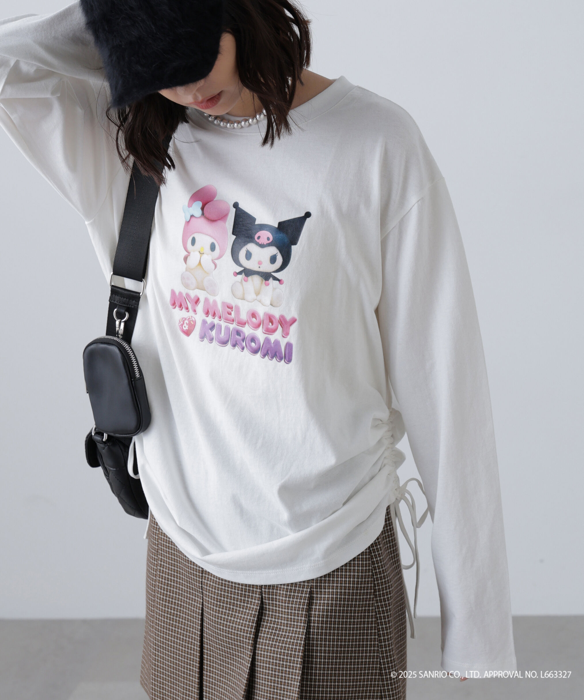  「〈メロクロコラボ〉ロングTシャツ」|Tシャツ・カットソー|