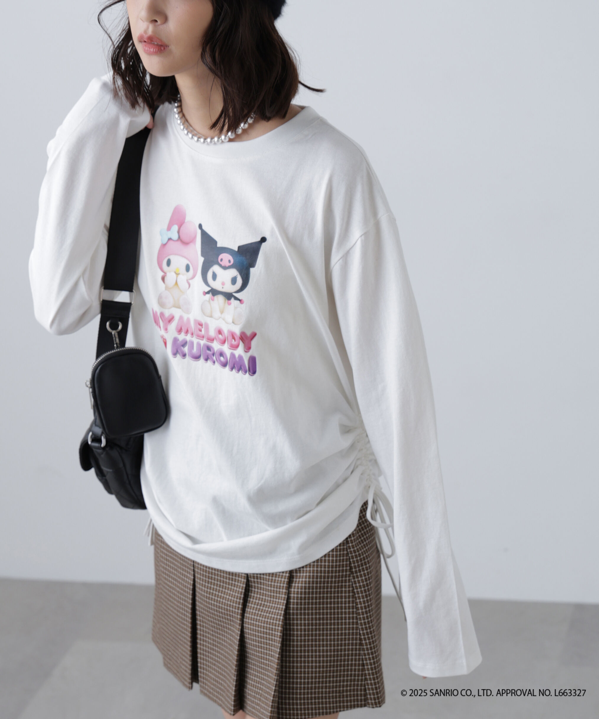  「〈メロクロコラボ〉ロングTシャツ」|Tシャツ・カットソー|