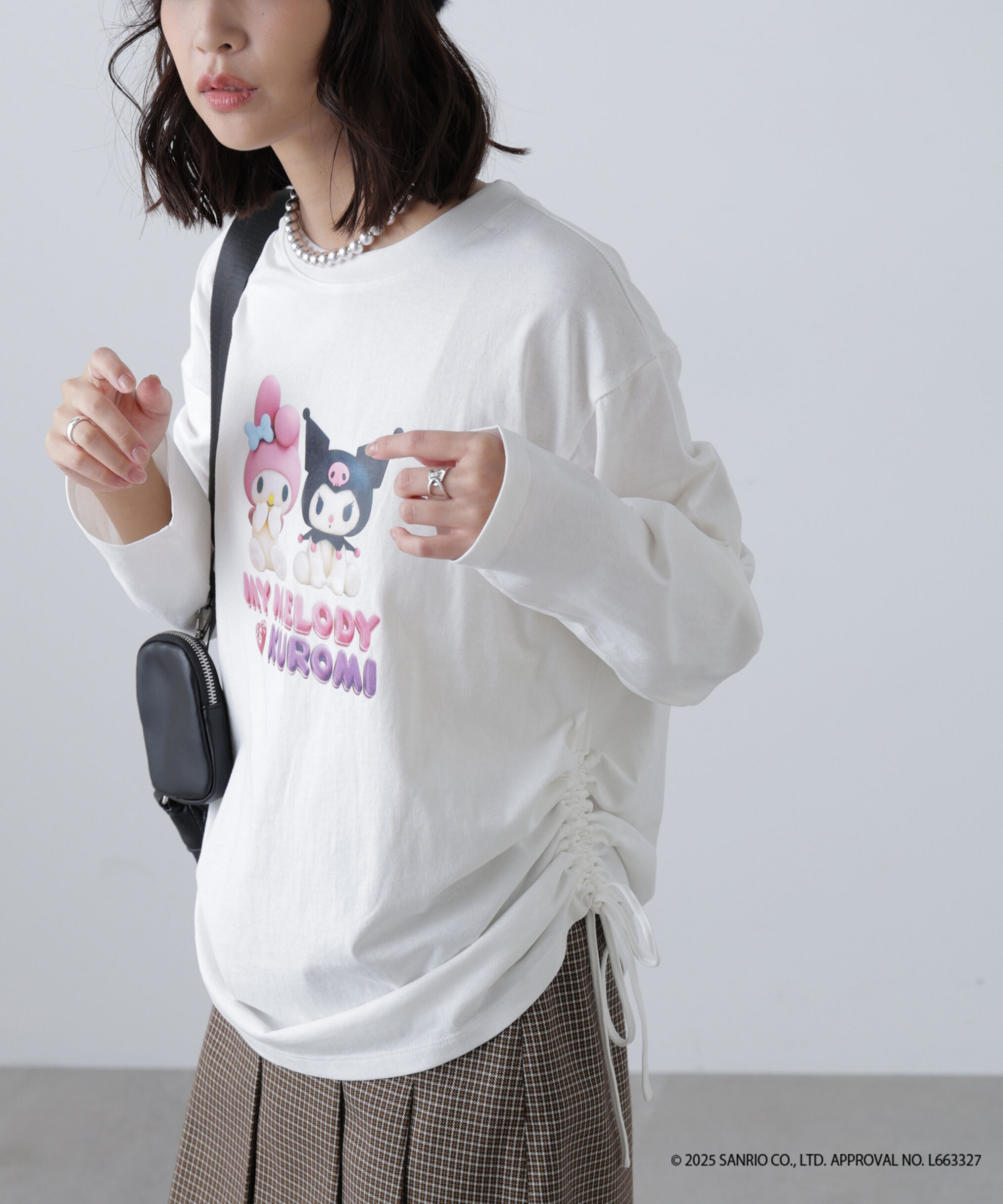  「〈メロクロコラボ〉ロングTシャツ」|Tシャツ・カットソー|