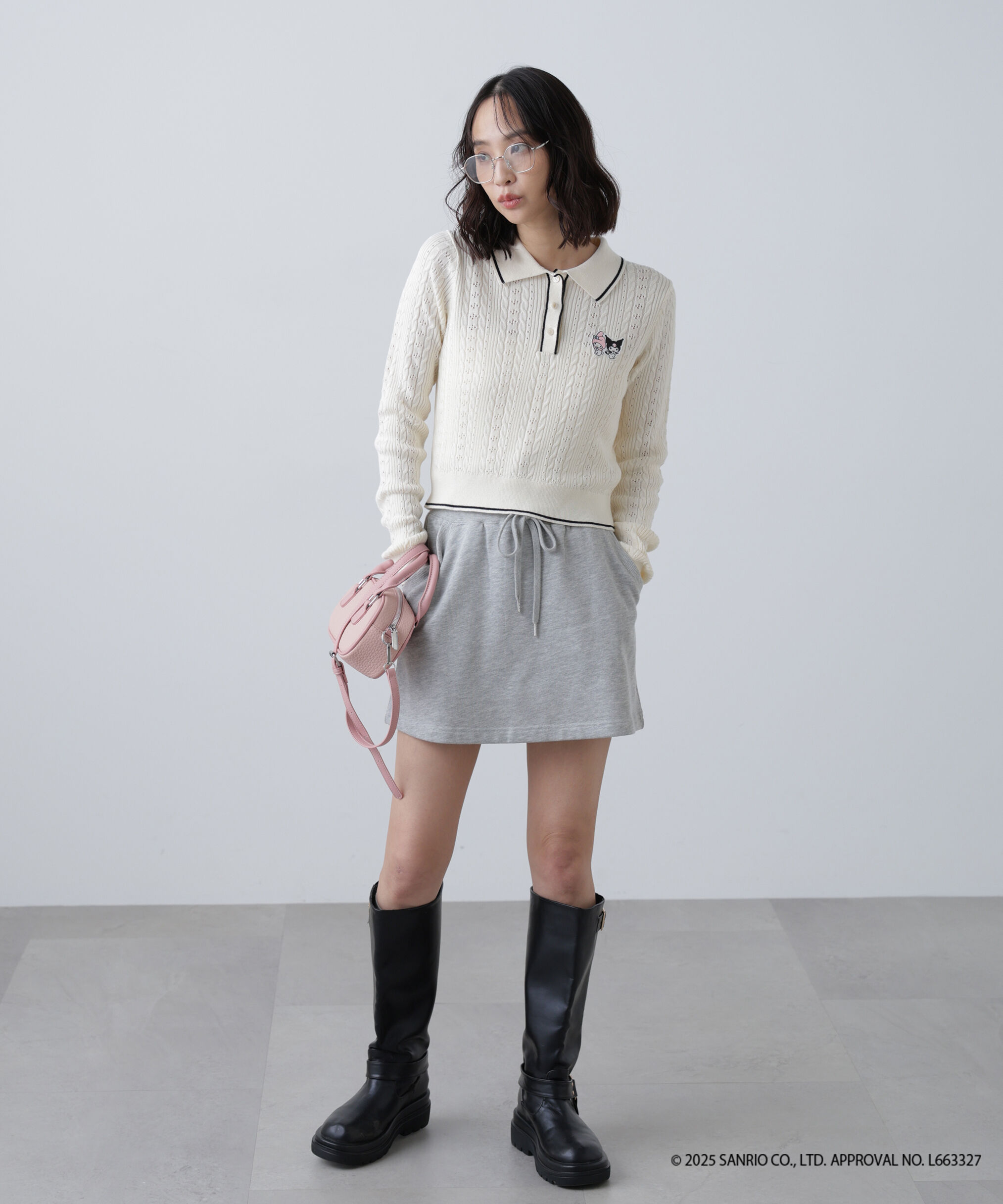  「〈メロクロコラボ〉ニット長袖プルオーバー」|ニット・セーター|