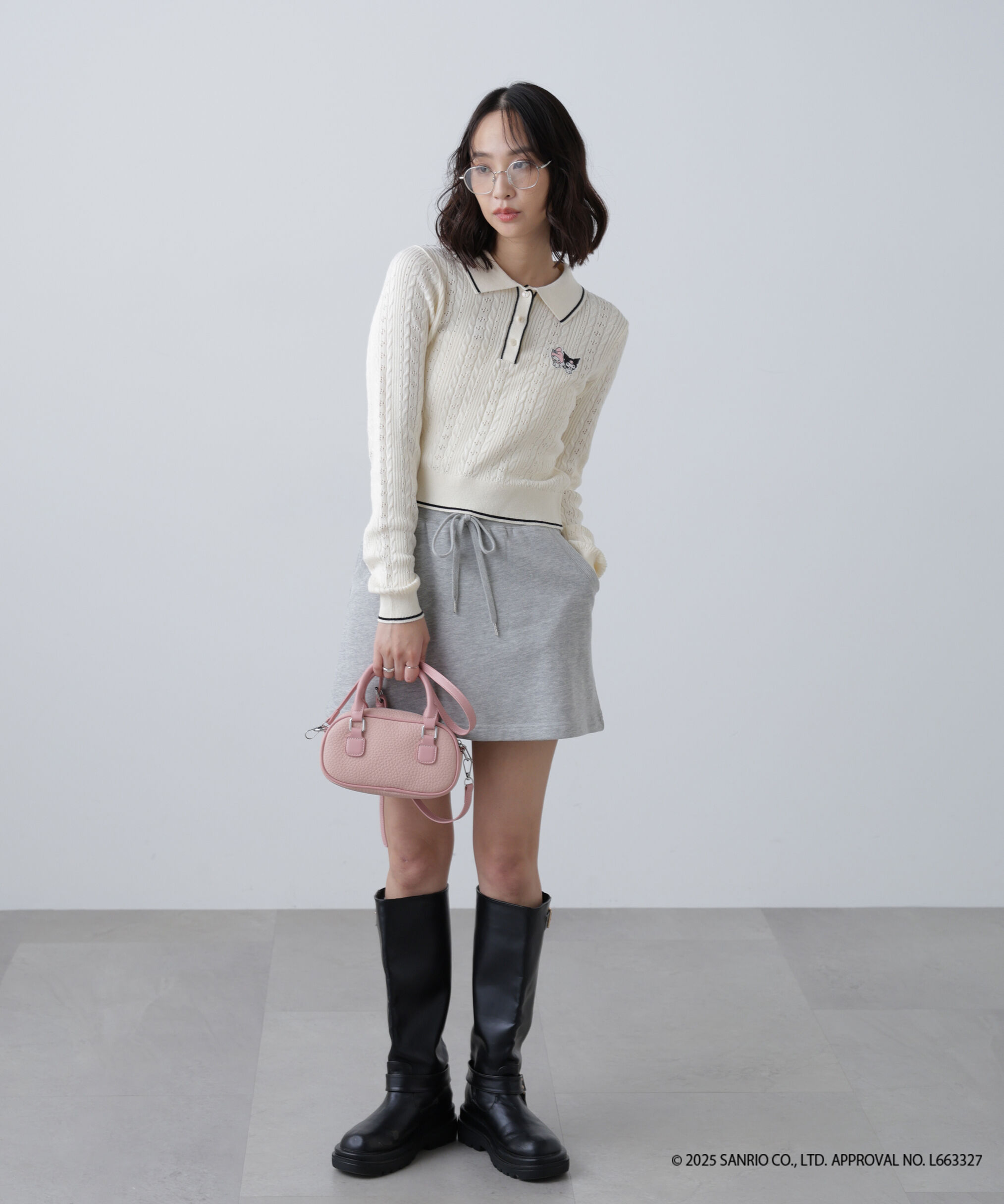  「〈メロクロコラボ〉ニット長袖プルオーバー」|ニット・セーター|