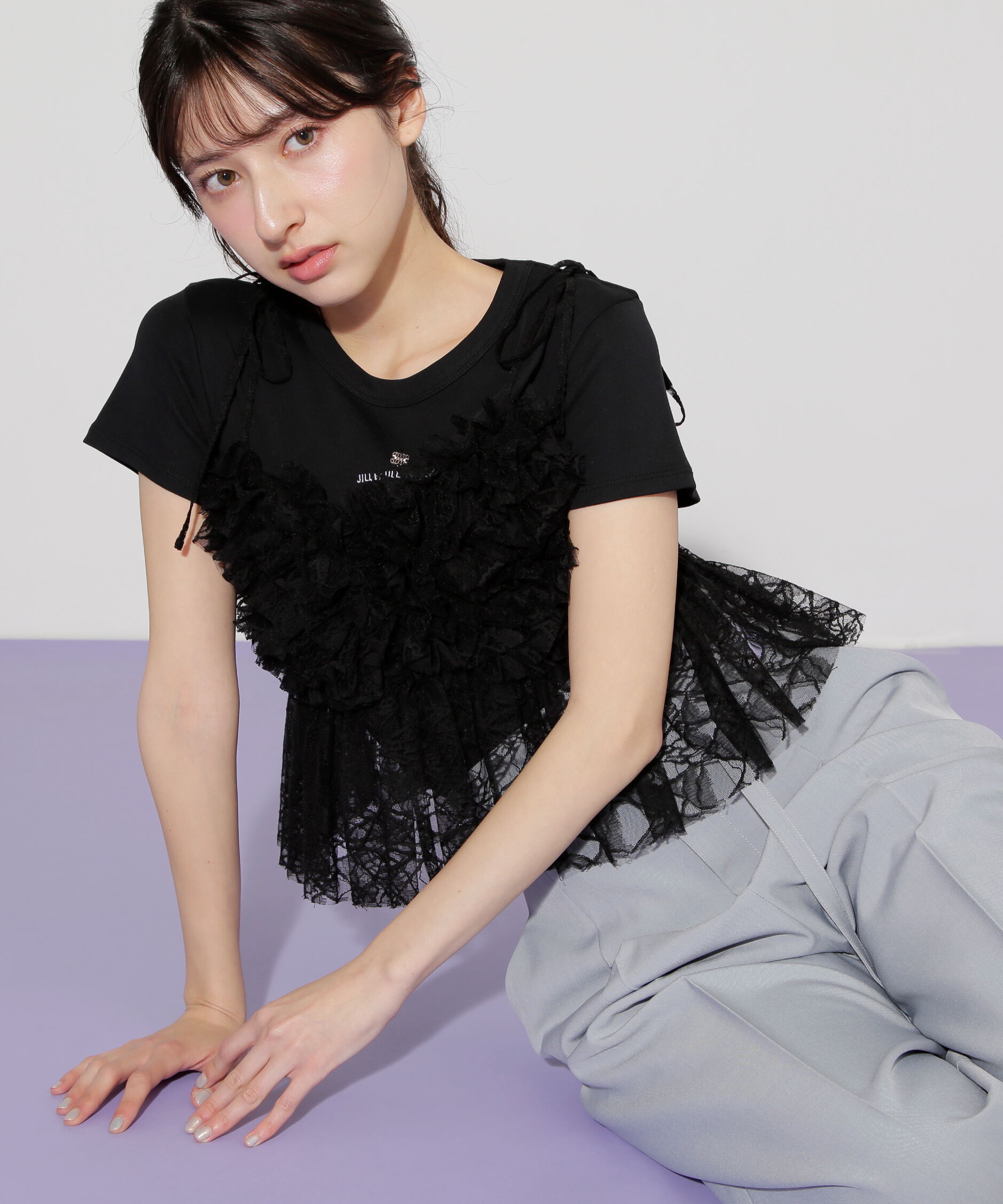  「フリルレースキャミ」|シャツ・ブラウス|