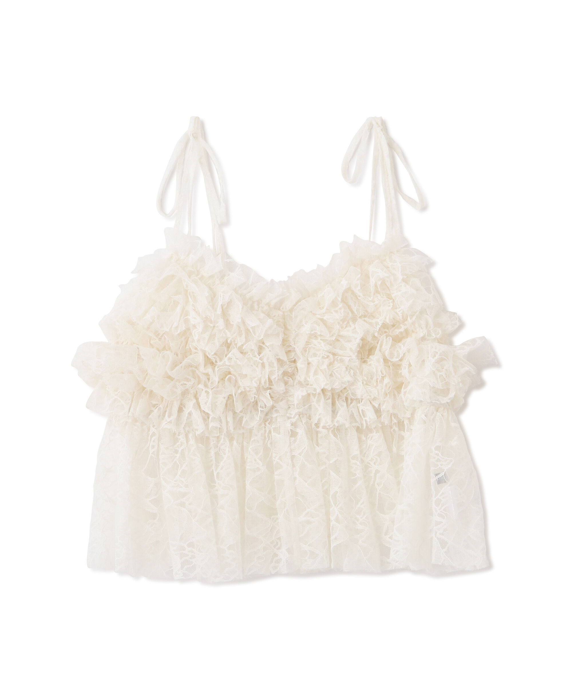  「フリルレースキャミ」|シャツ・ブラウス|