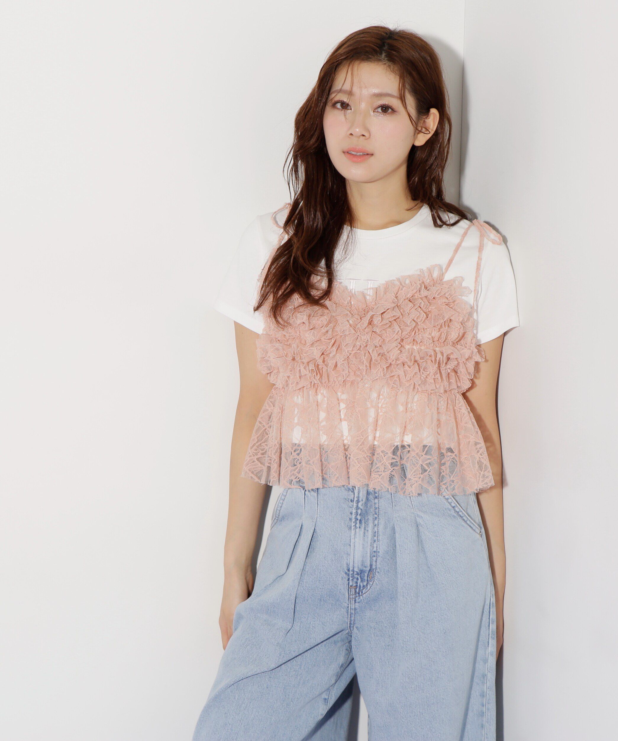  「フリルレースキャミ」|シャツ・ブラウス|