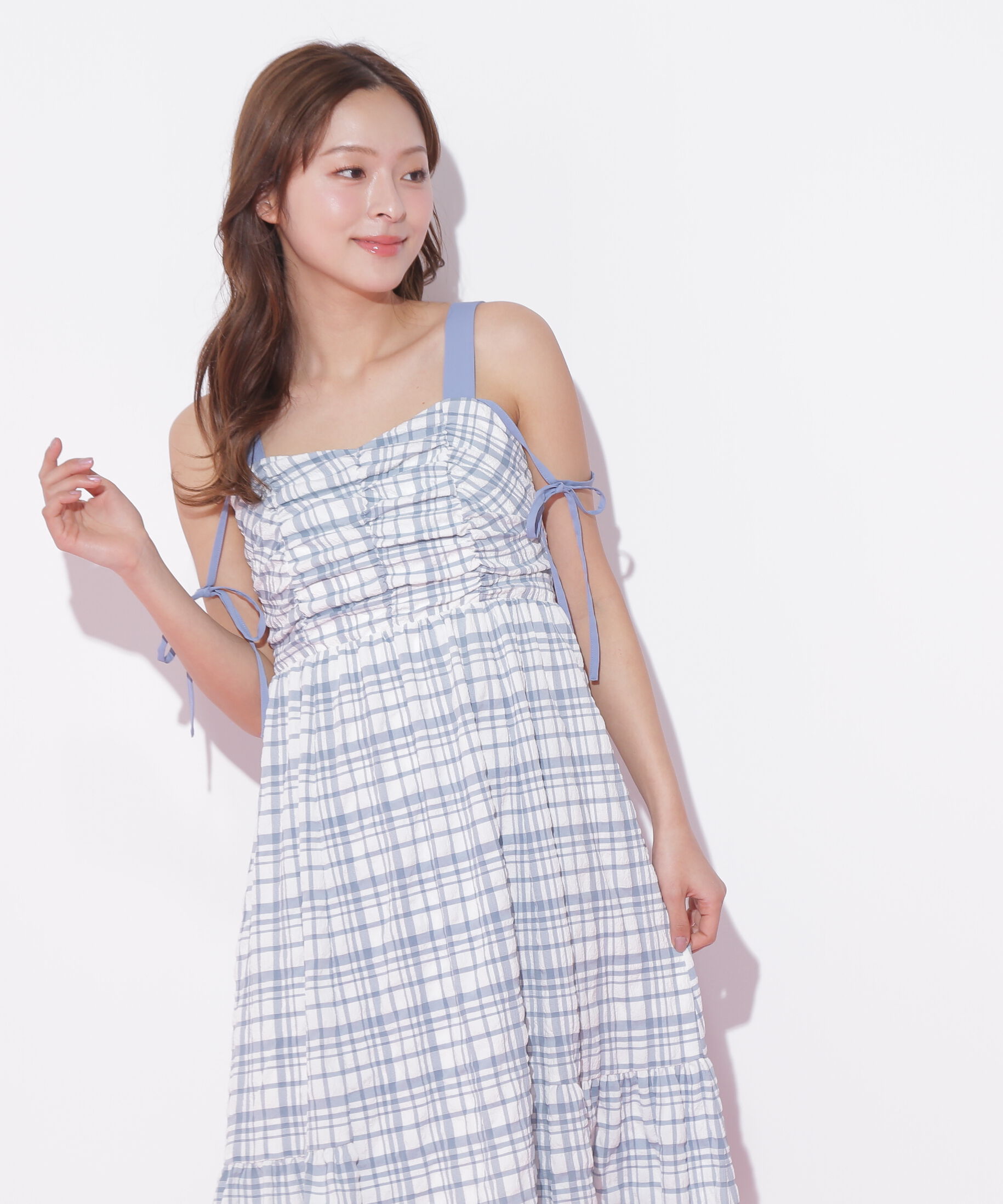  「ショルダーリボンワンピース」|ワンピース|