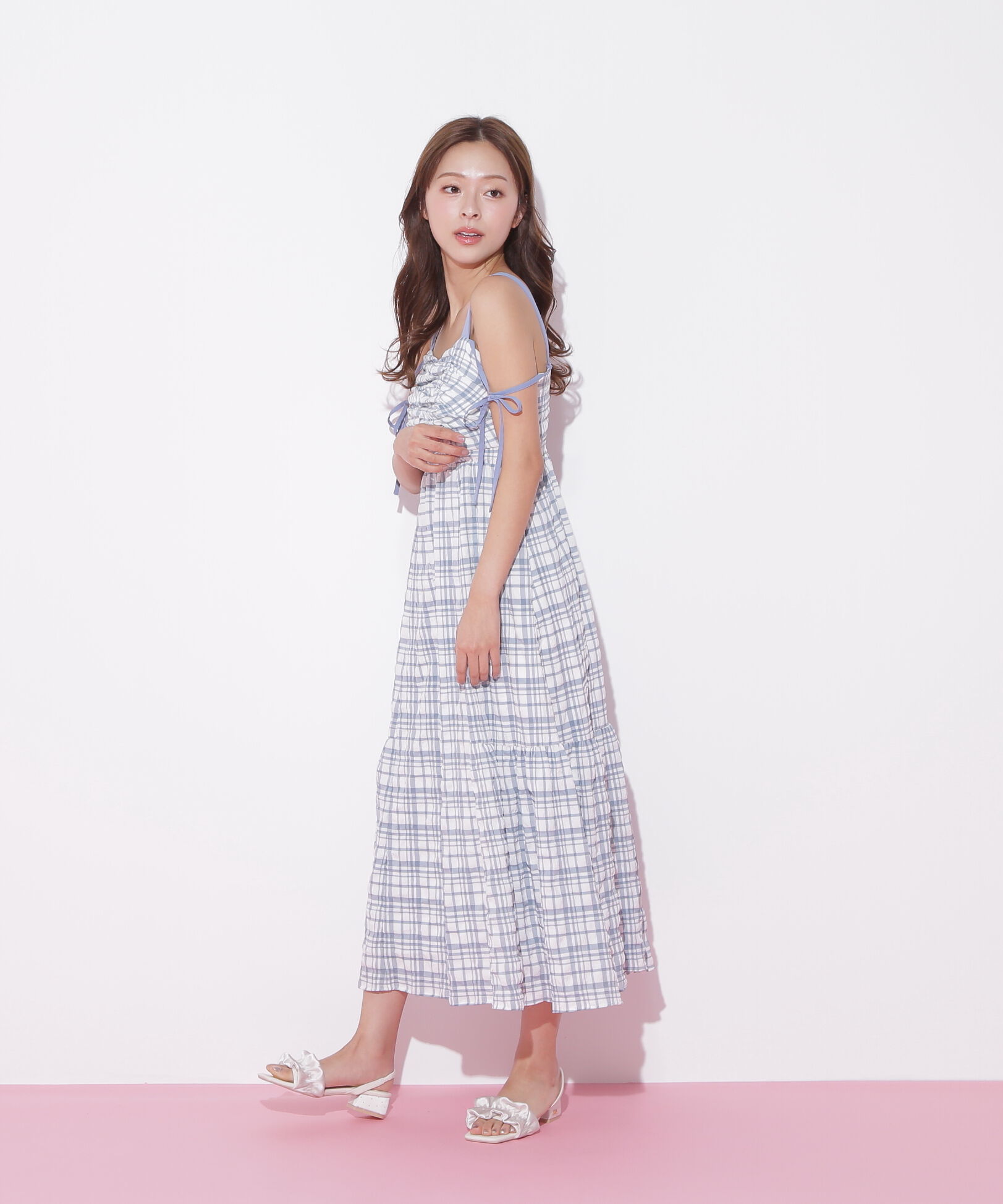  「ショルダーリボンワンピース」|ワンピース|