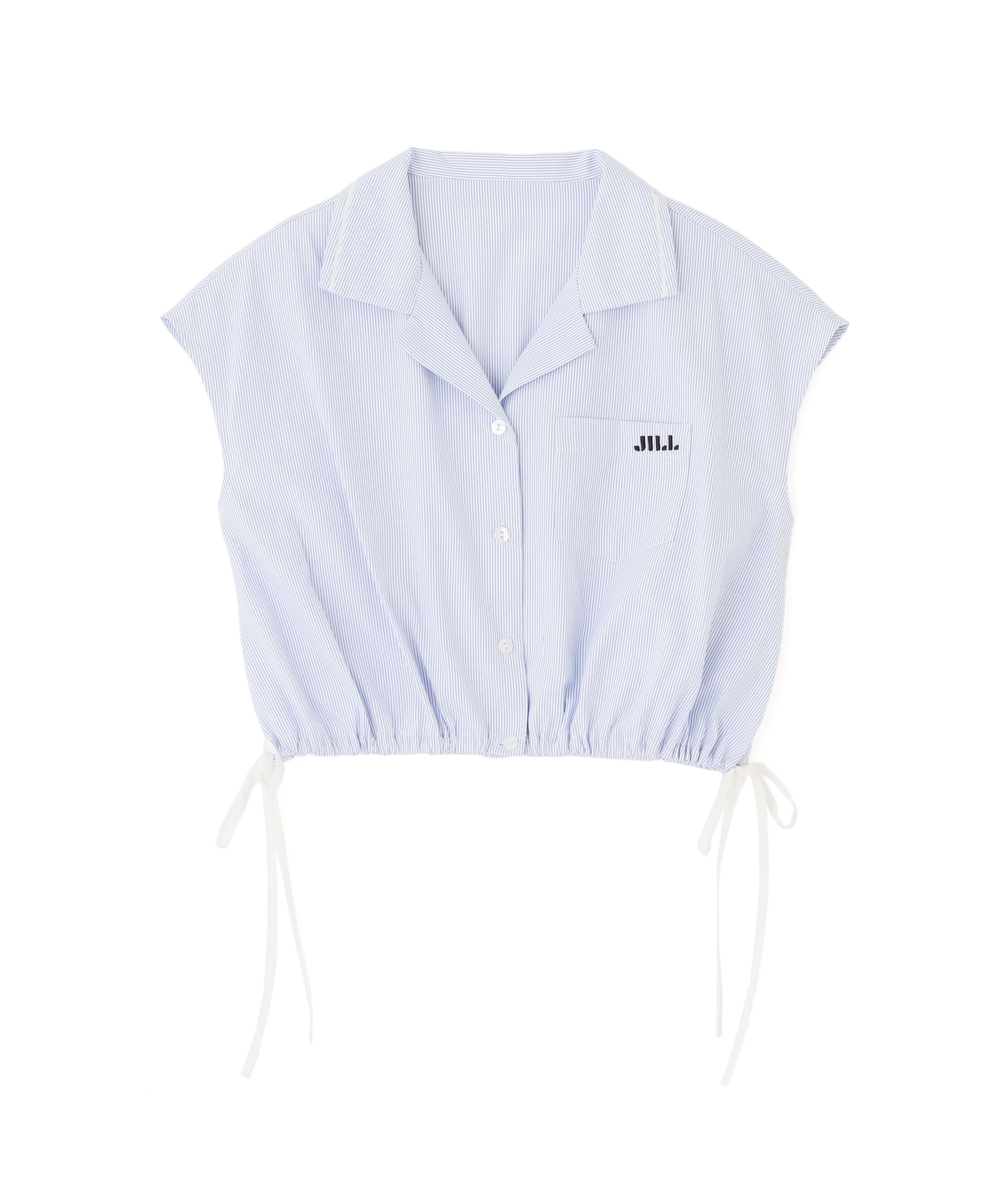  「ウエストリボン開襟シャツ」|シャツ・ブラウス|