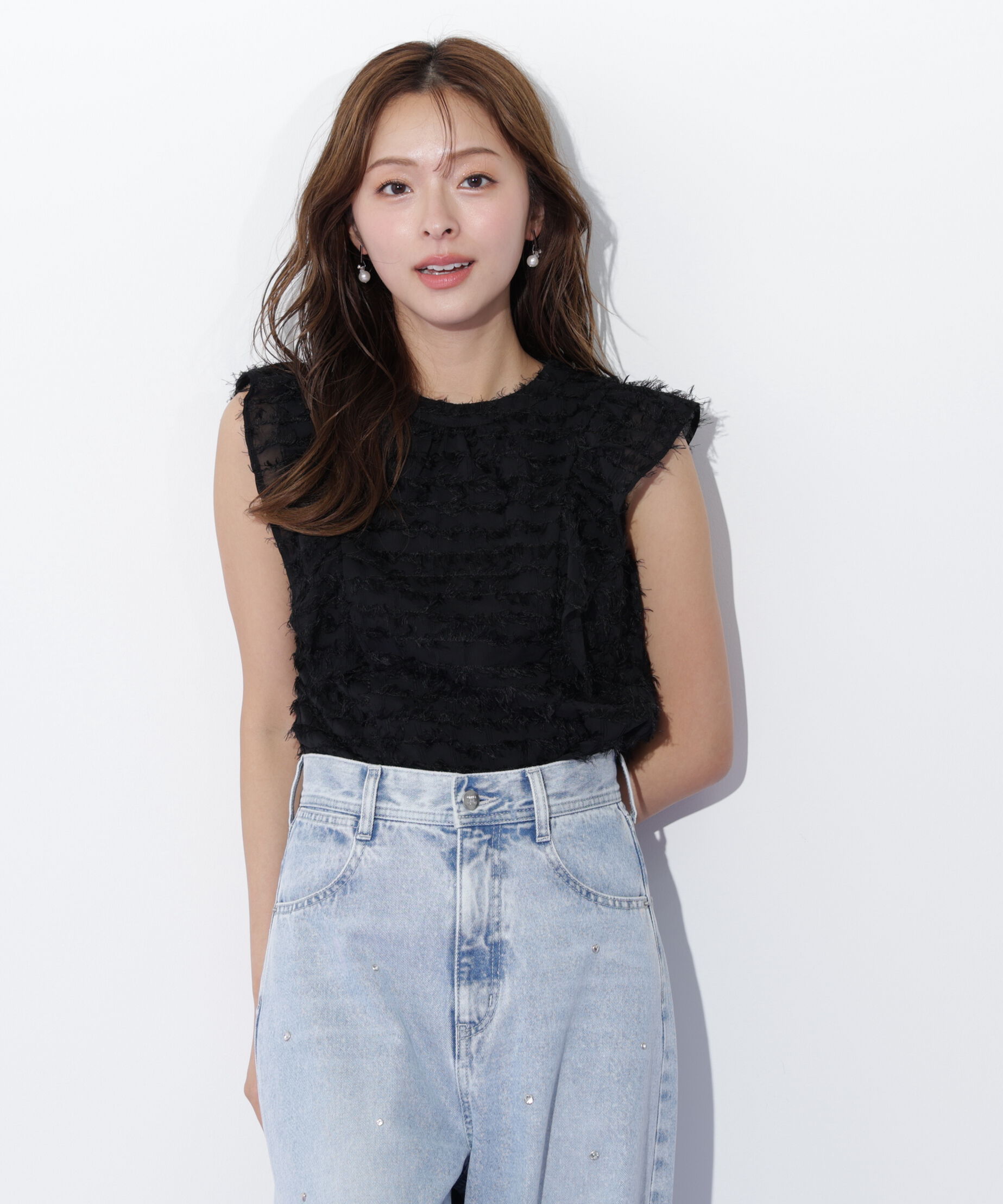  「フェザーチェックブラウス」|シャツ・ブラウス|