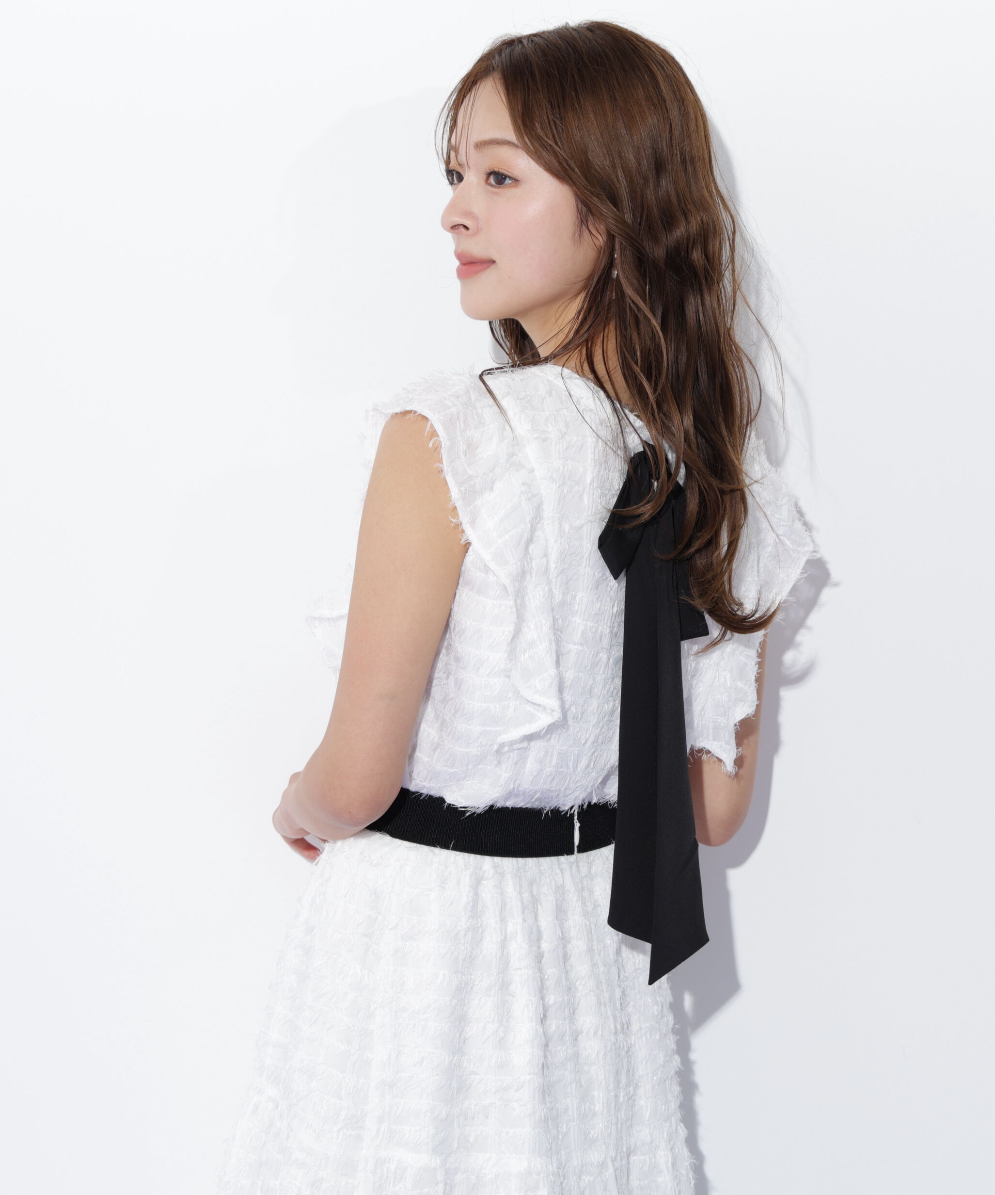  「フェザーチェックブラウス」|シャツ・ブラウス|