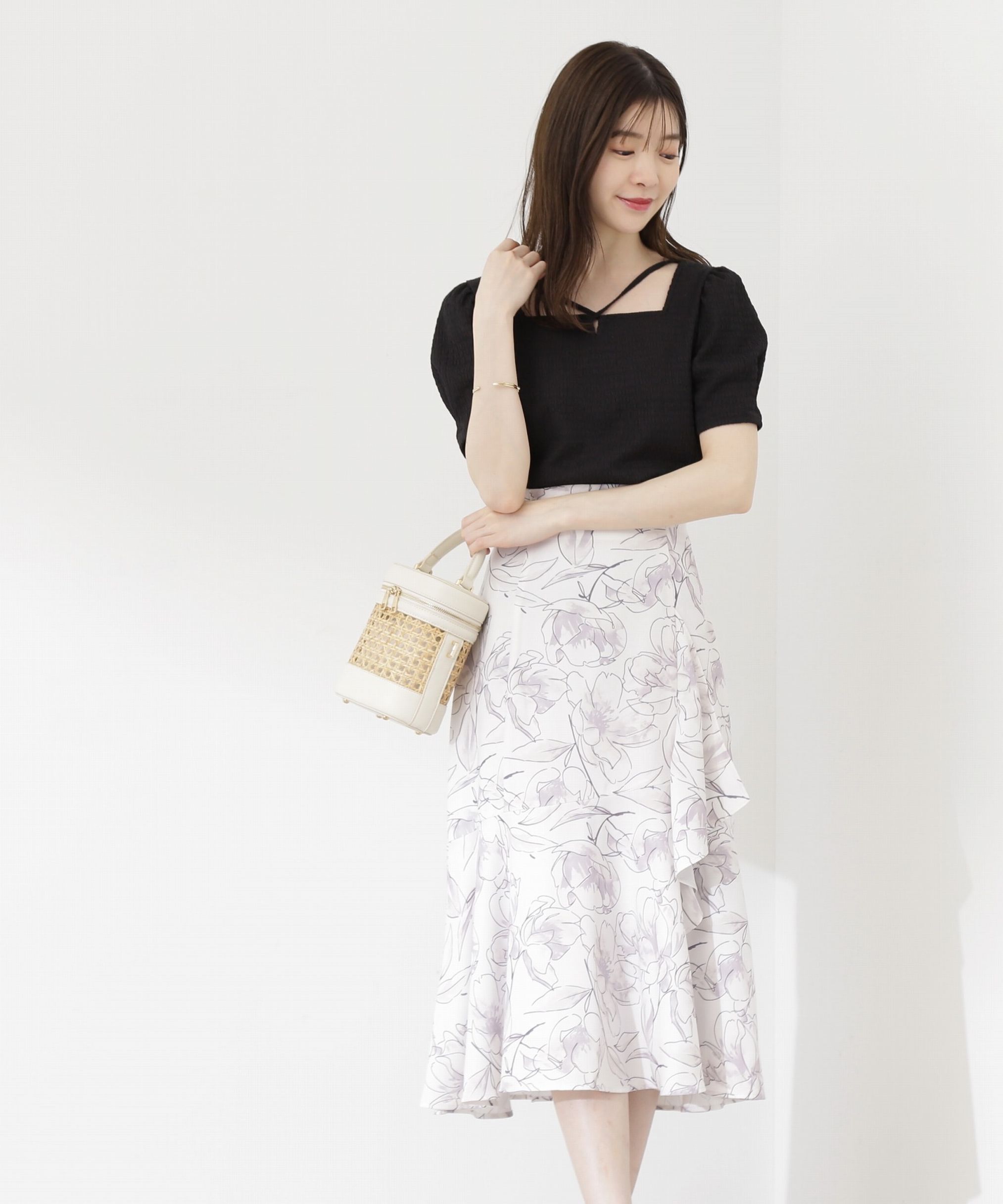 PROPORTION BODY DRESSING「ビッグフラワーマーメイドスカート」|スカート|