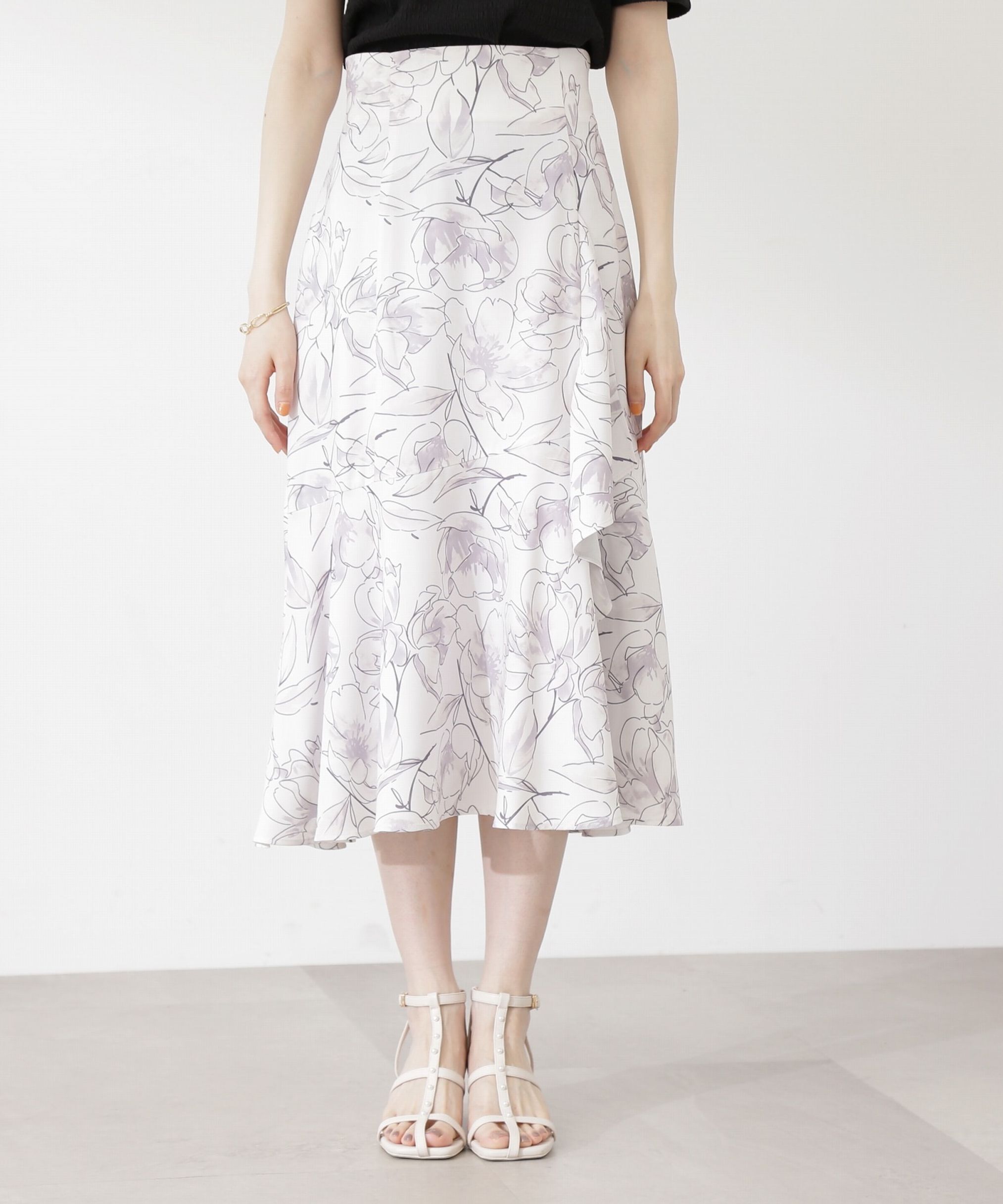 PROPORTION BODY DRESSING「ビッグフラワーマーメイドスカート」|スカート|