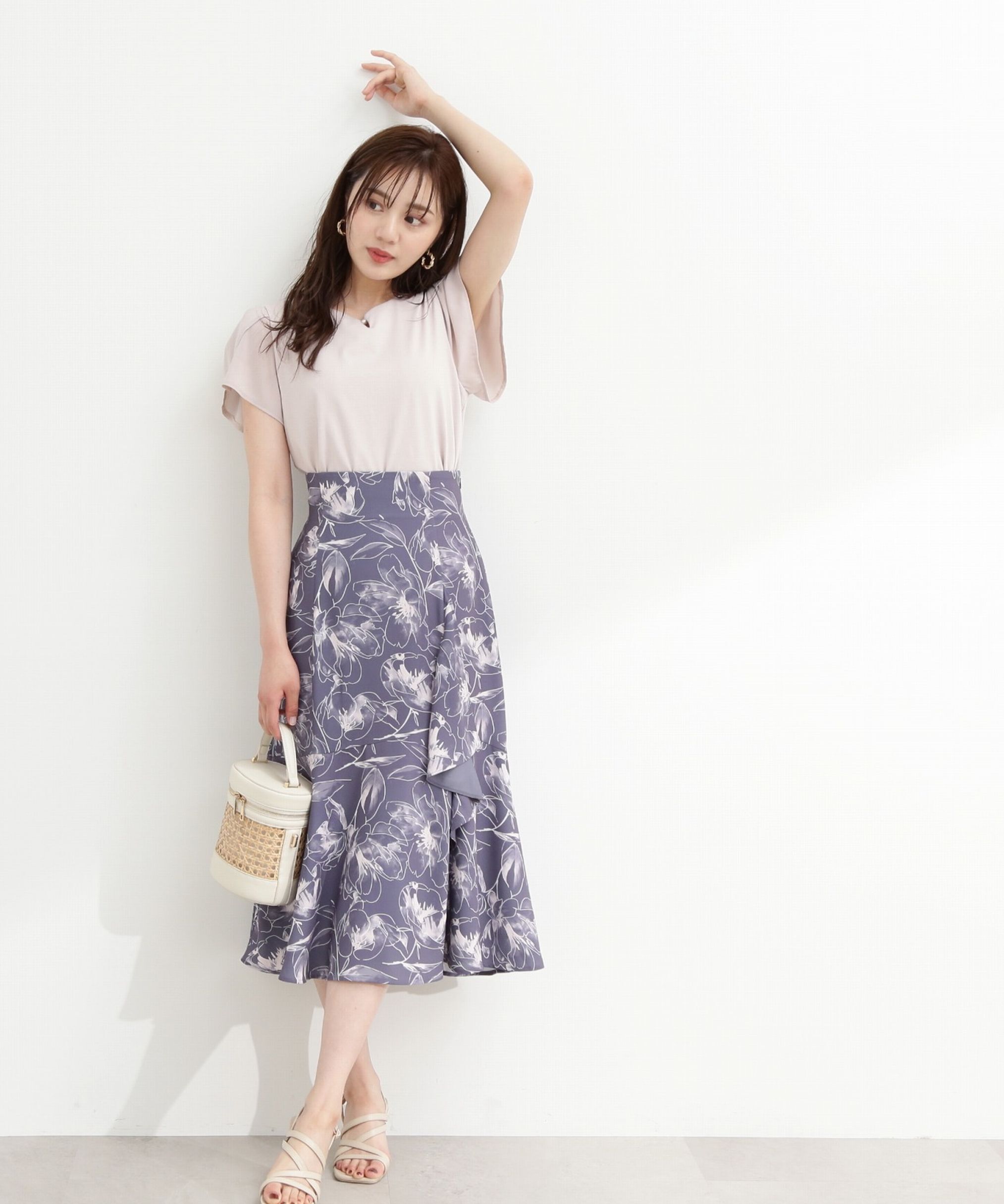 PROPORTION BODY DRESSING「ビッグフラワーマーメイドスカート」|スカート|