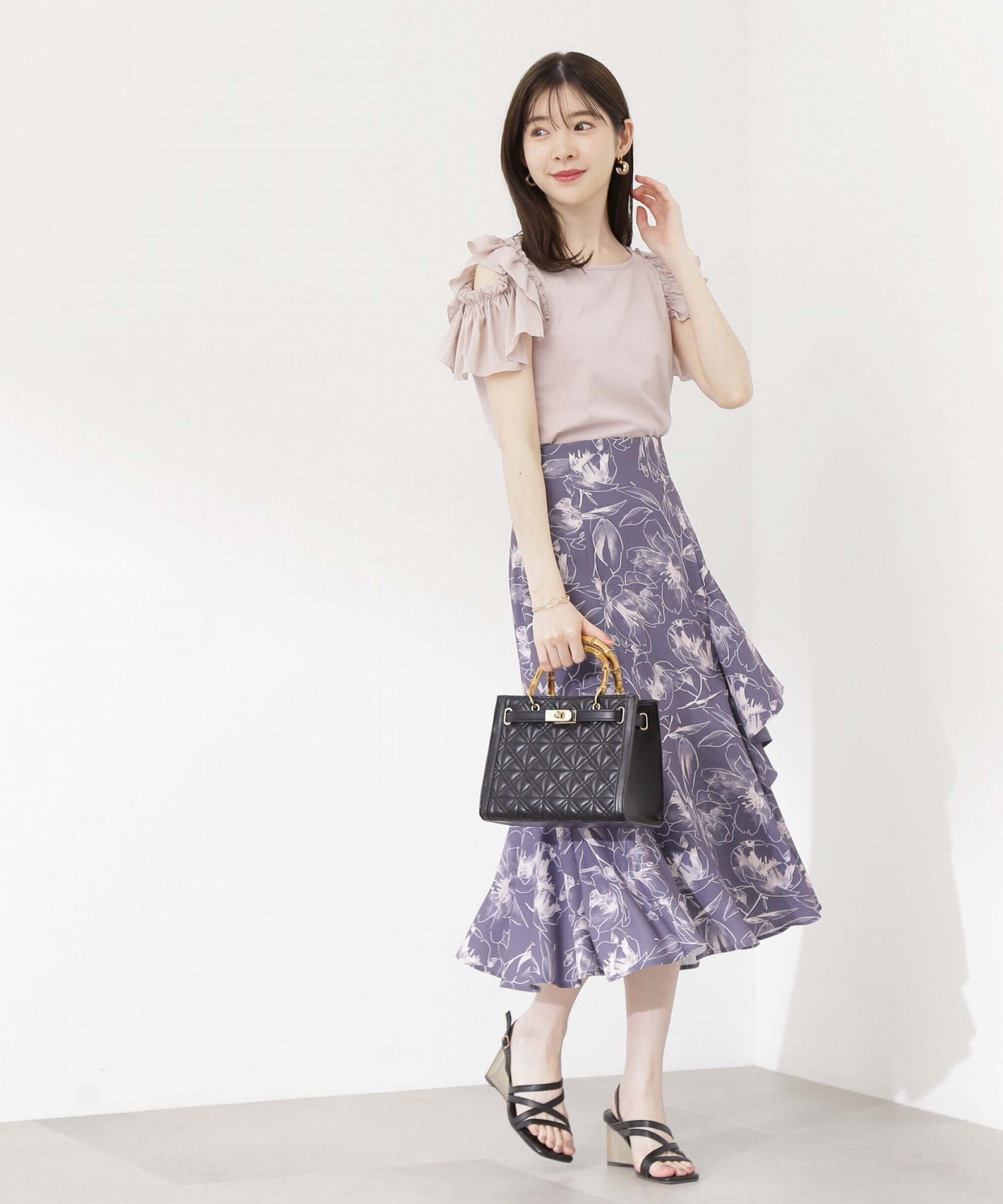 PROPORTION BODY DRESSING「ビッグフラワーマーメイドスカート」|スカート|