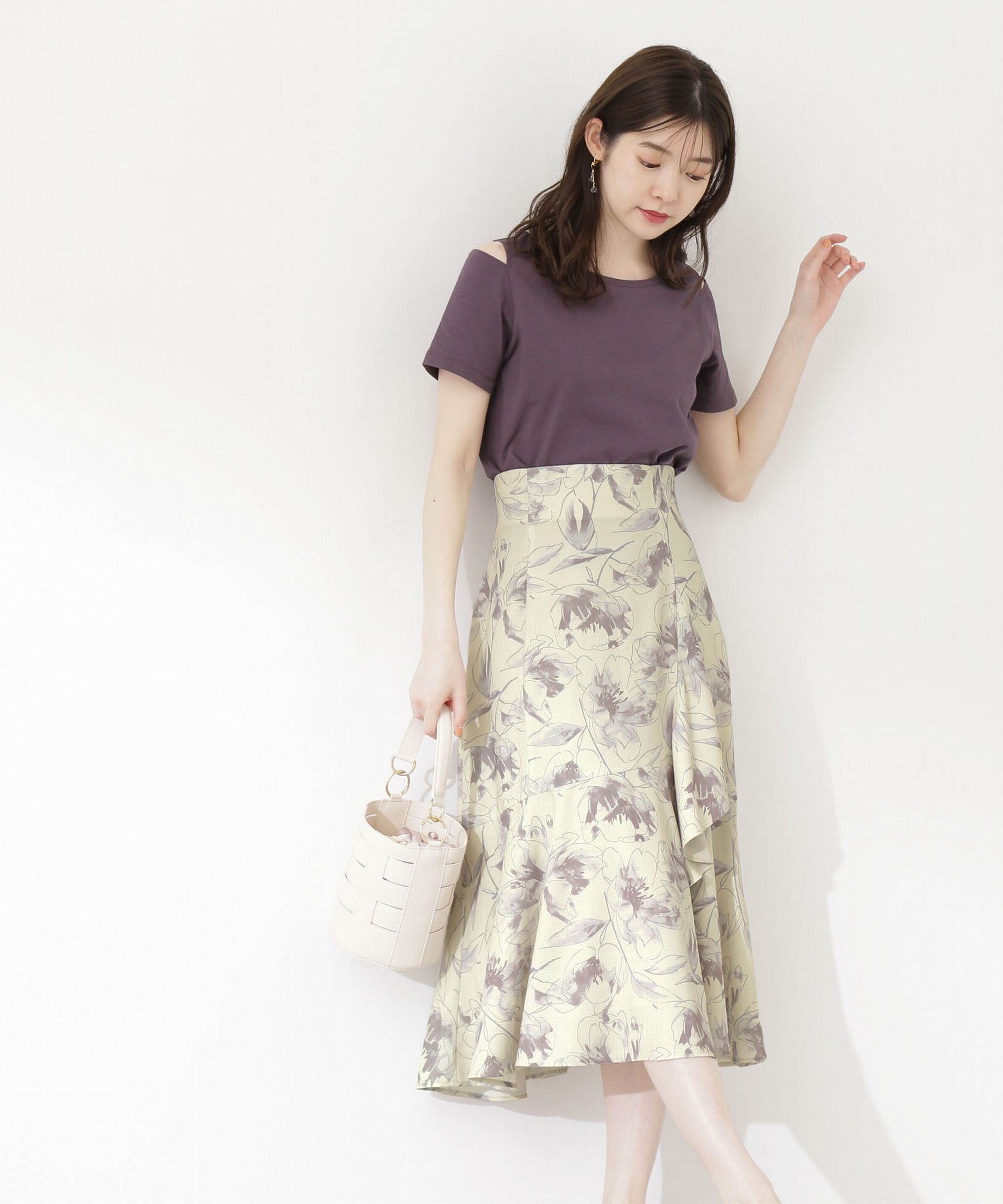 PROPORTION BODY DRESSING「ビッグフラワーマーメイドスカート」|スカート|