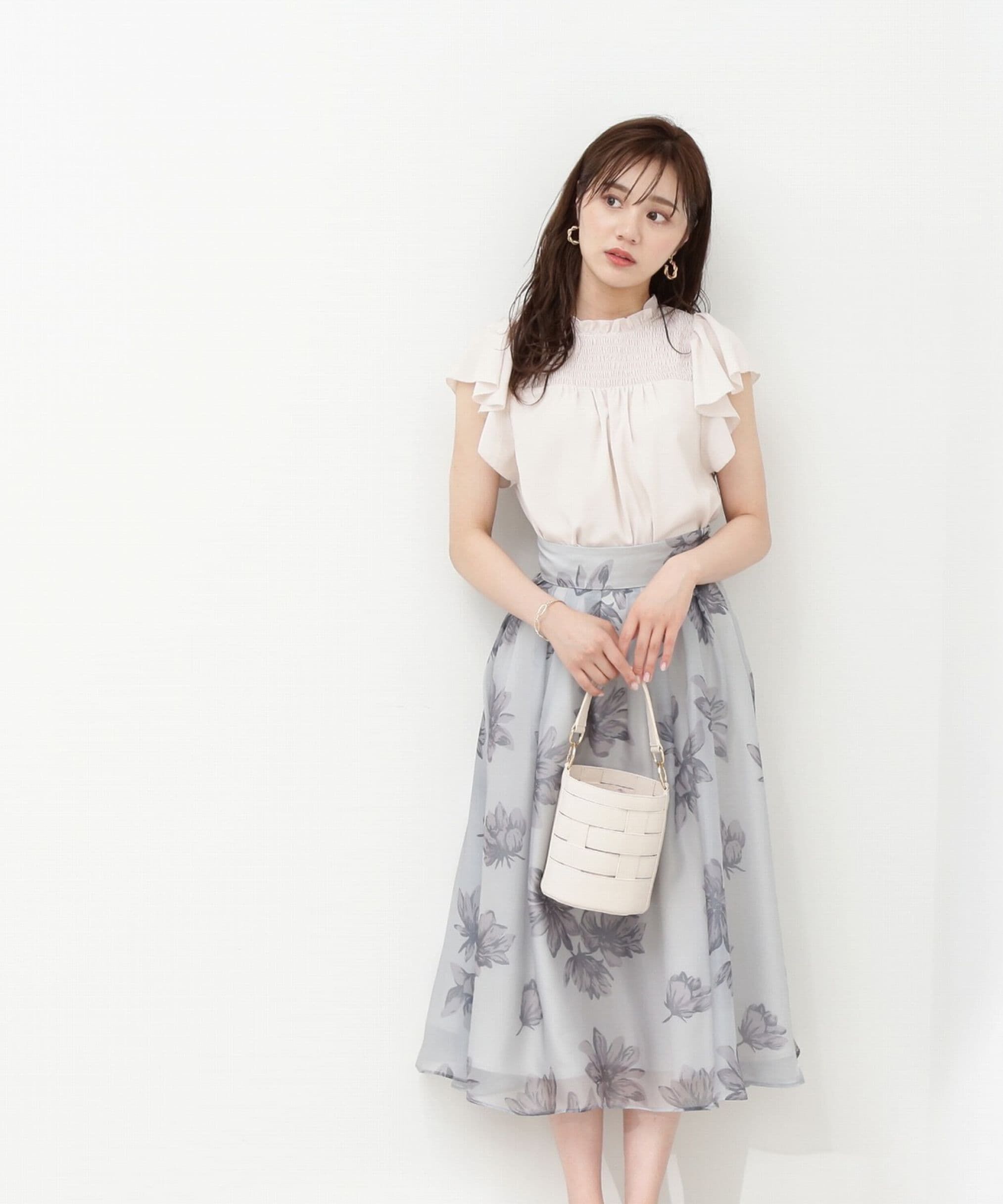 PROPORTION BODY DRESSING「シアービッグフラワースカート」|スカート|