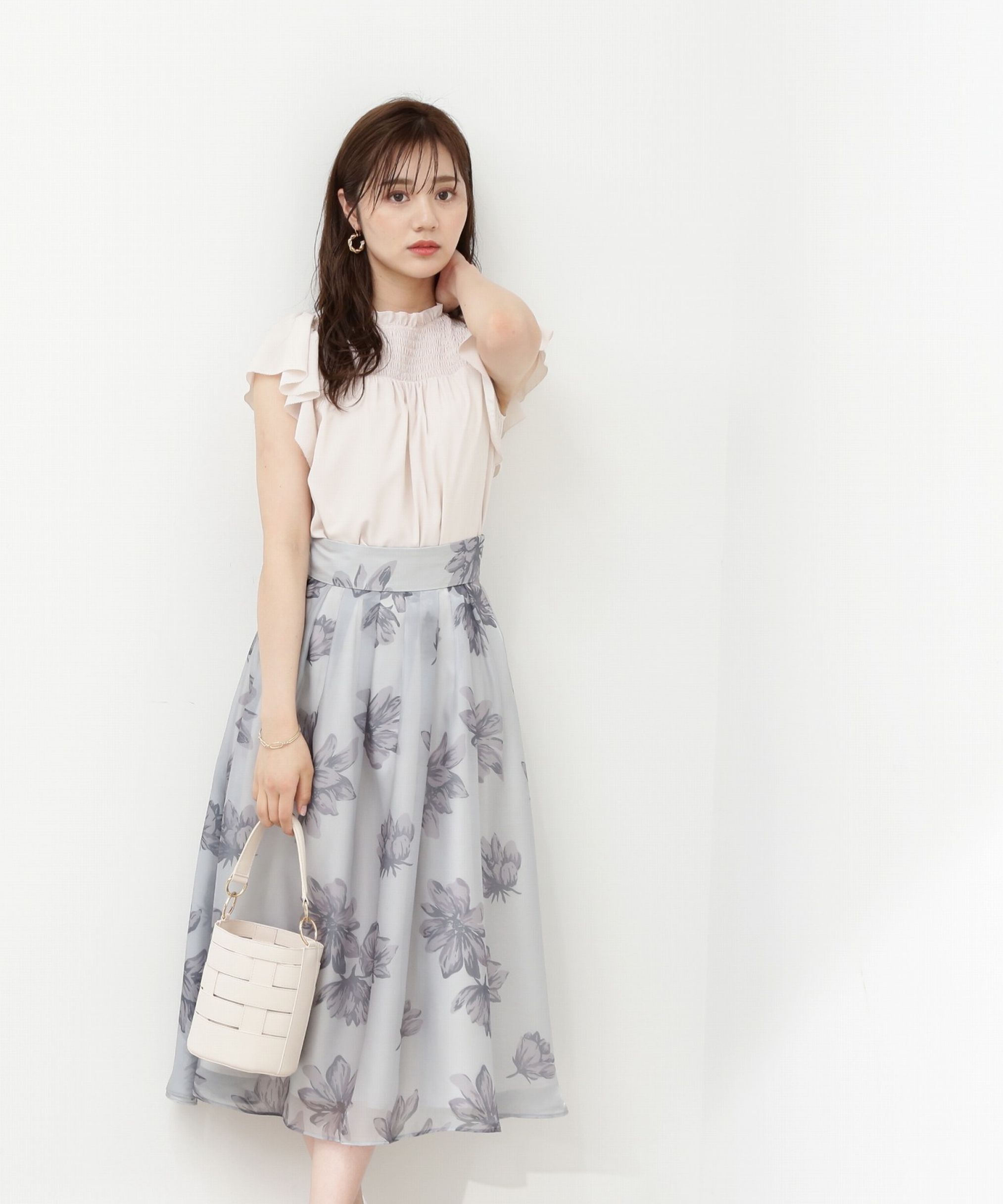 PROPORTION BODY DRESSING「シアービッグフラワースカート」|スカート|