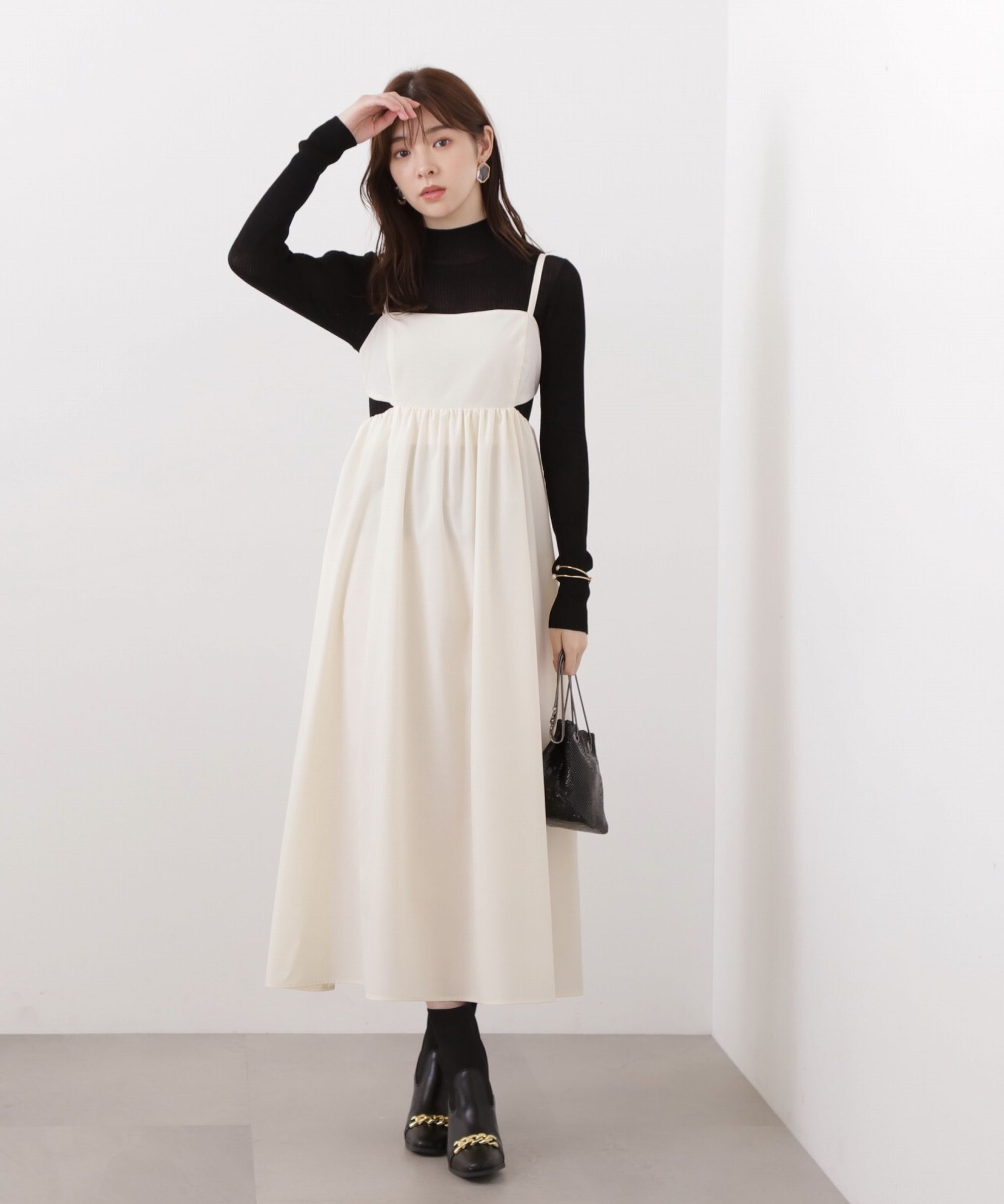 PROPORTION BODY DRESSING「サイドオープンキャミワンピース」|ワンピース|