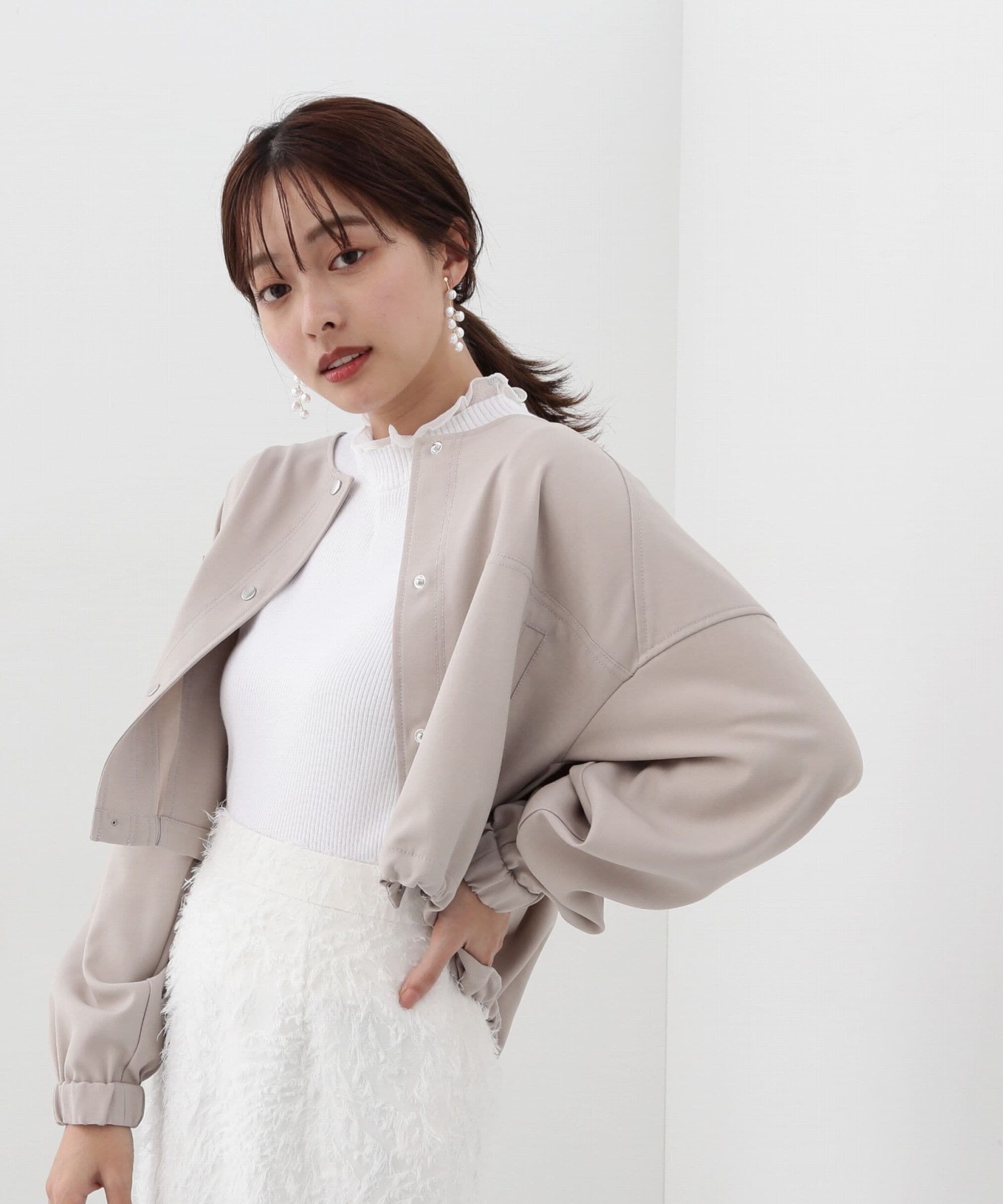 PROPORTION BODY DRESSING「ダブルクロスブルゾン」|ブルゾン・スタジャン|