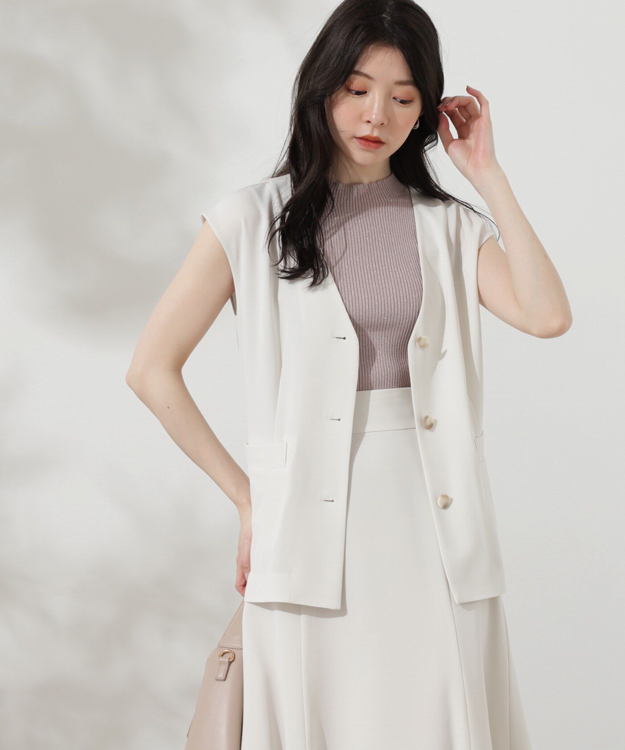 PROPORTION BODY DRESSING「ジレ&times;リブノースリニットセット」|その他|