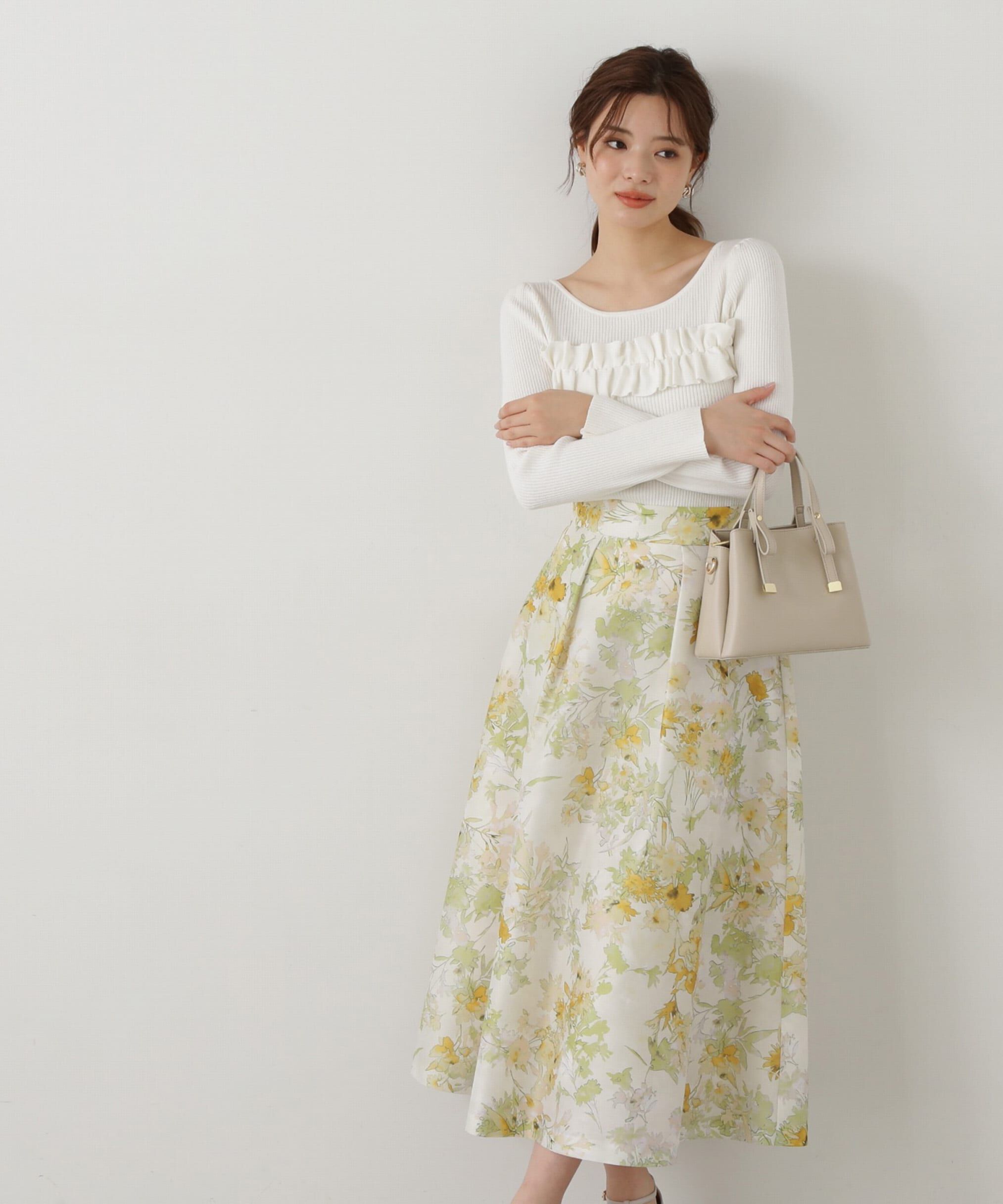 PROPORTION BODY DRESSING「ギャザーフリルリブニット」|ニット・セーター|