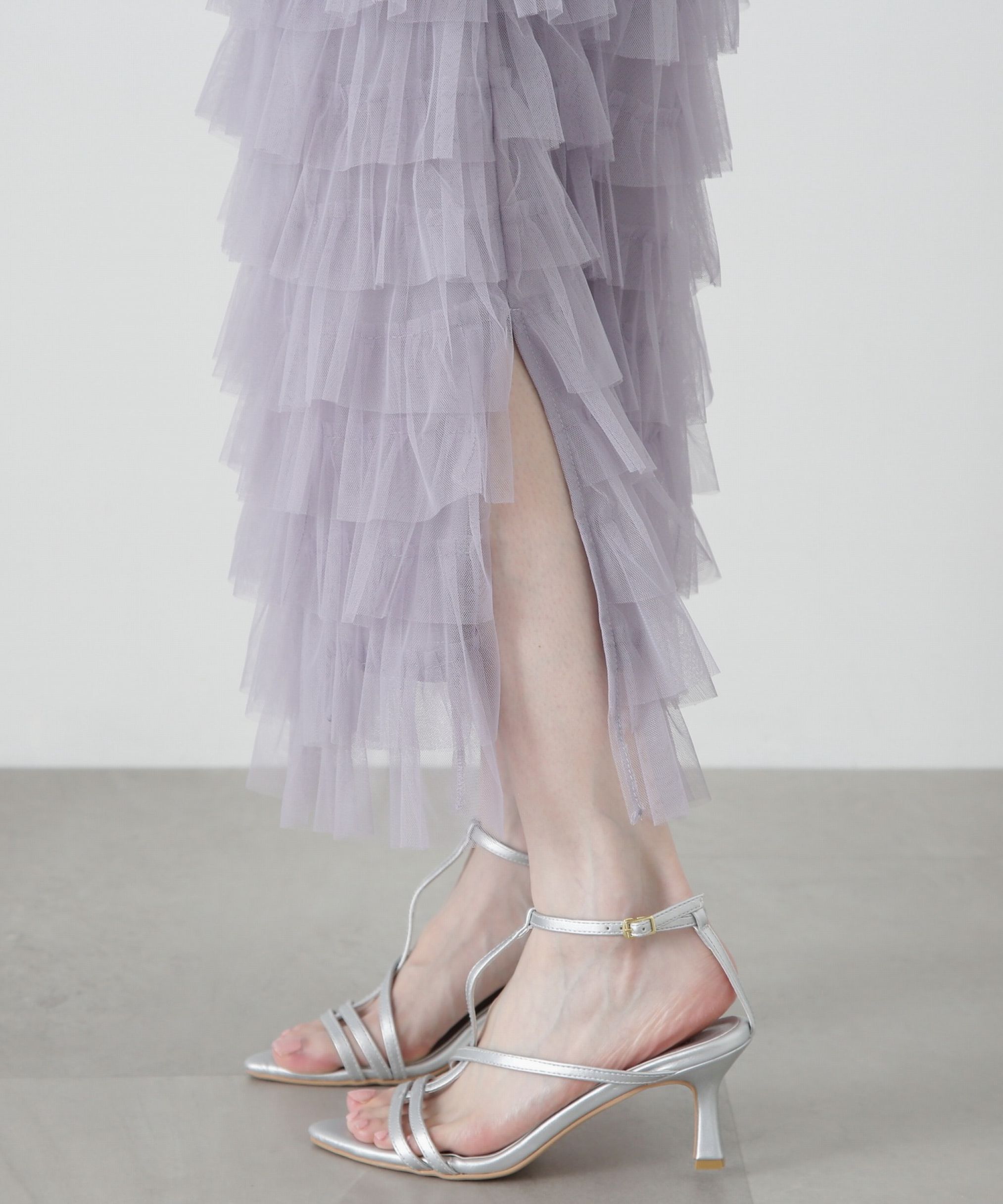 PROPORTION BODY DRESSING「Iラインチュールティアードスカート」|スカート|