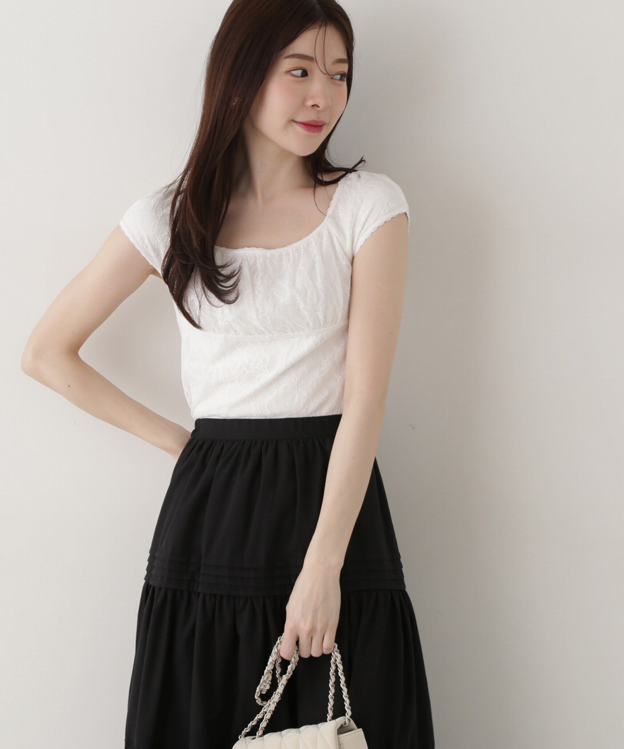 PROPORTION BODY DRESSING「レースプルオーバー」|Tシャツ・カットソー|